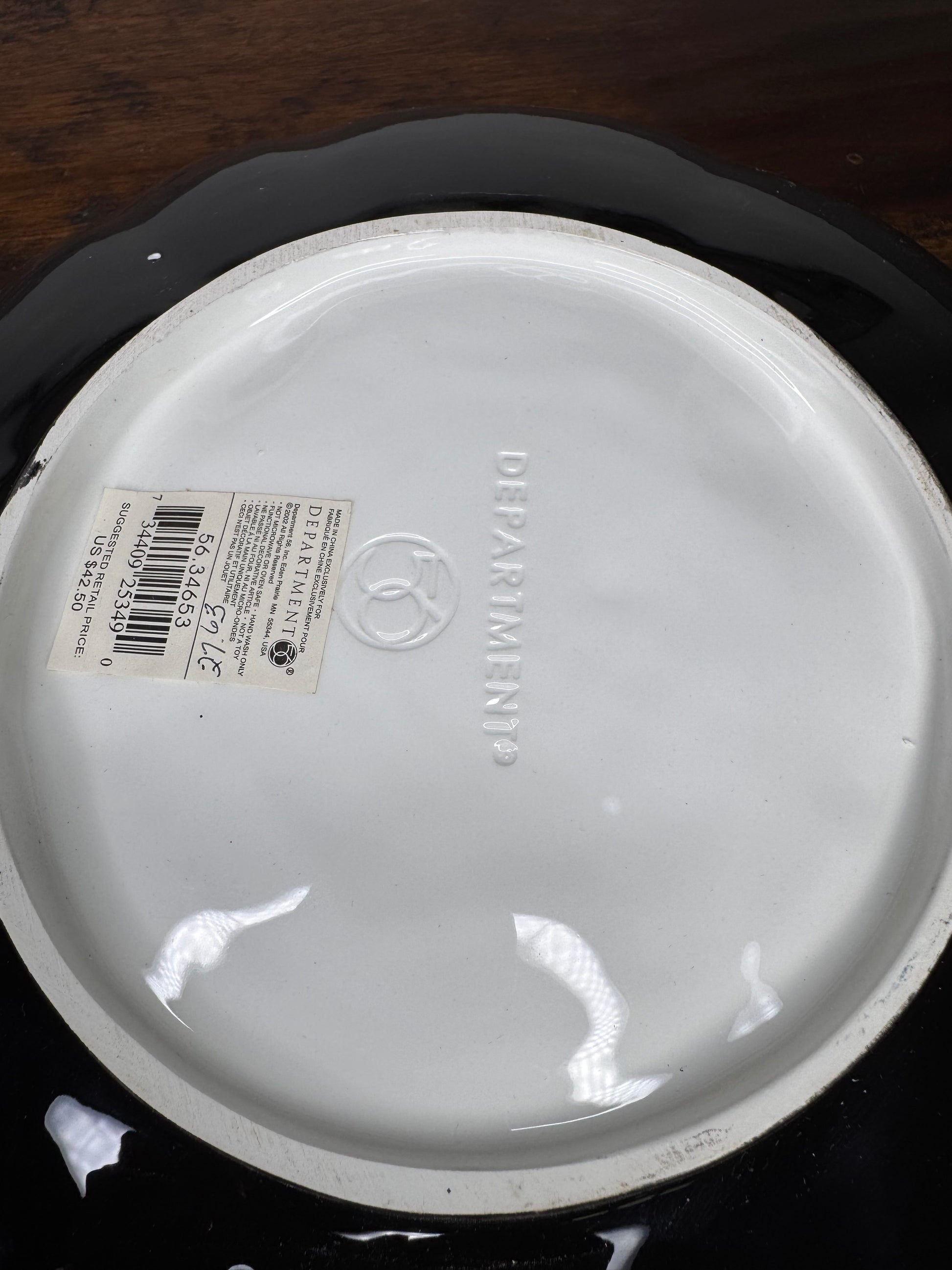 RARE Dept 56 Halloween Chip and Dip Bowl Set