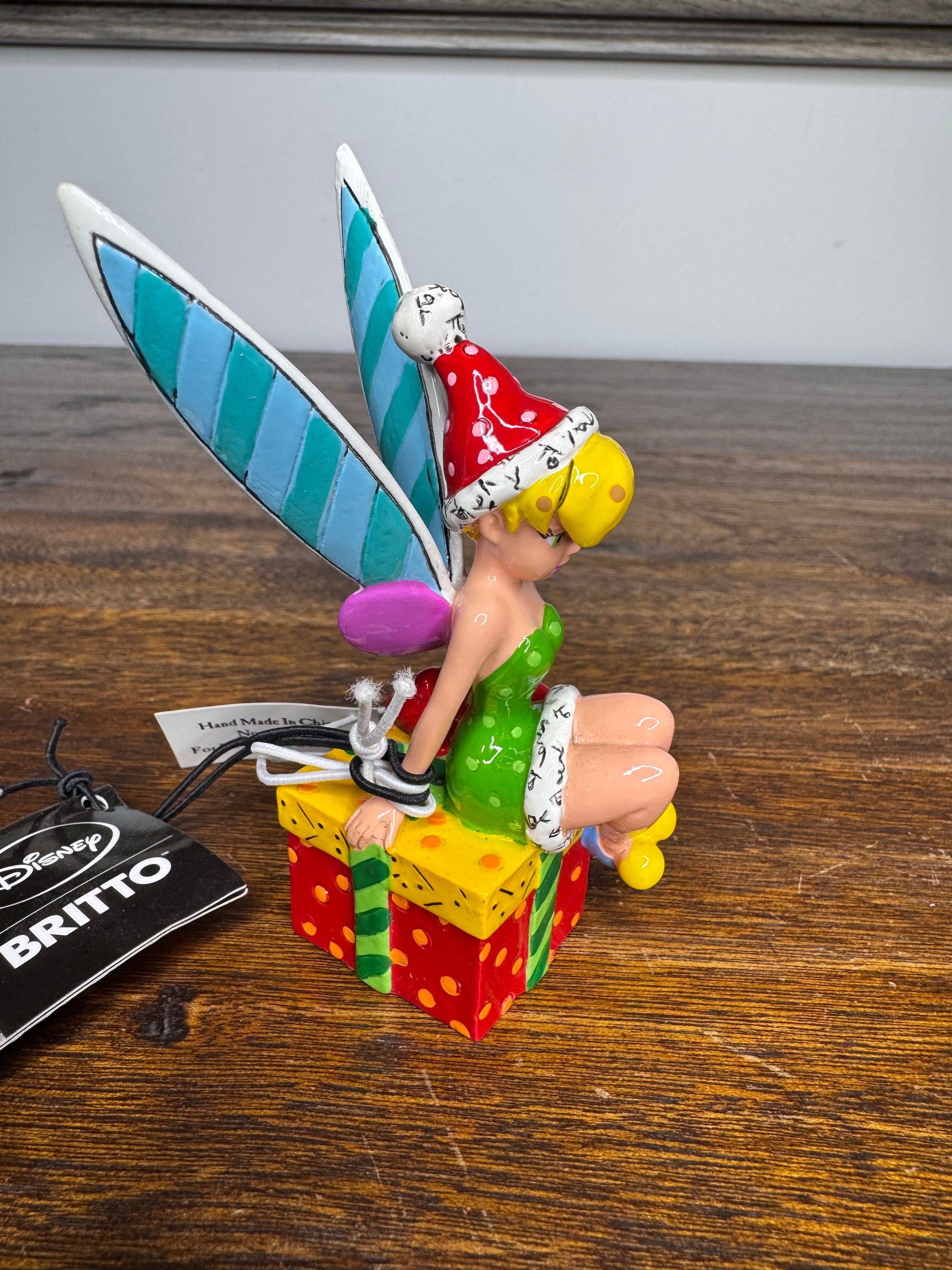 Disney By Britto Mini Holiday Tinker Bell Figurine w/ Box