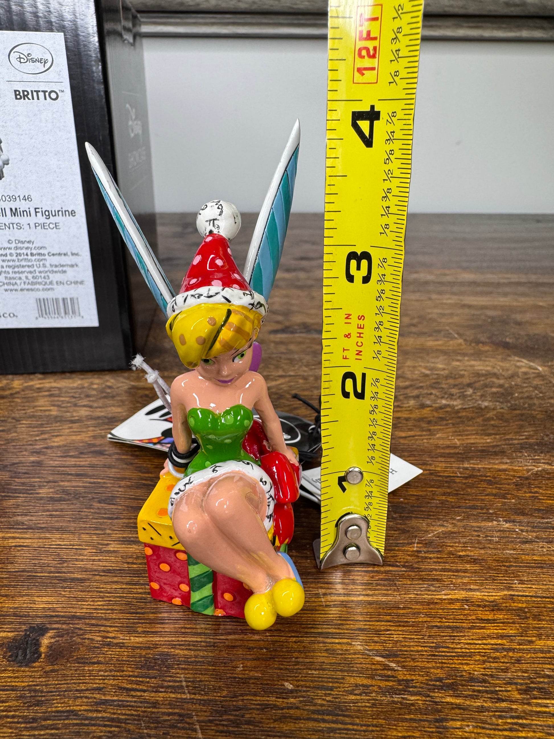 Disney By Britto Mini Holiday Tinker Bell Figurine w/ Box