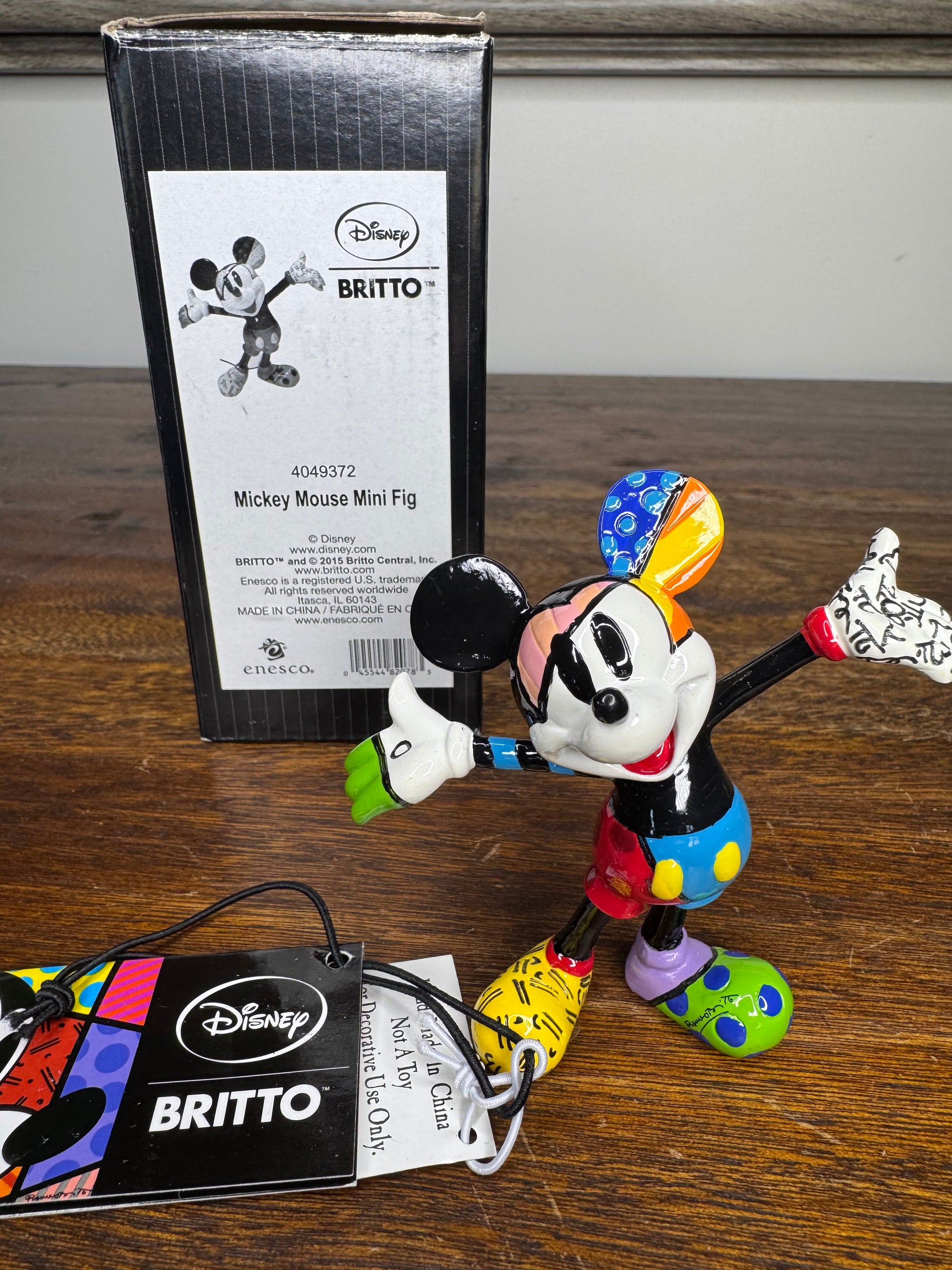 Disney By Britto Mini Mickey Mouse w/ Arms Out w/ Box