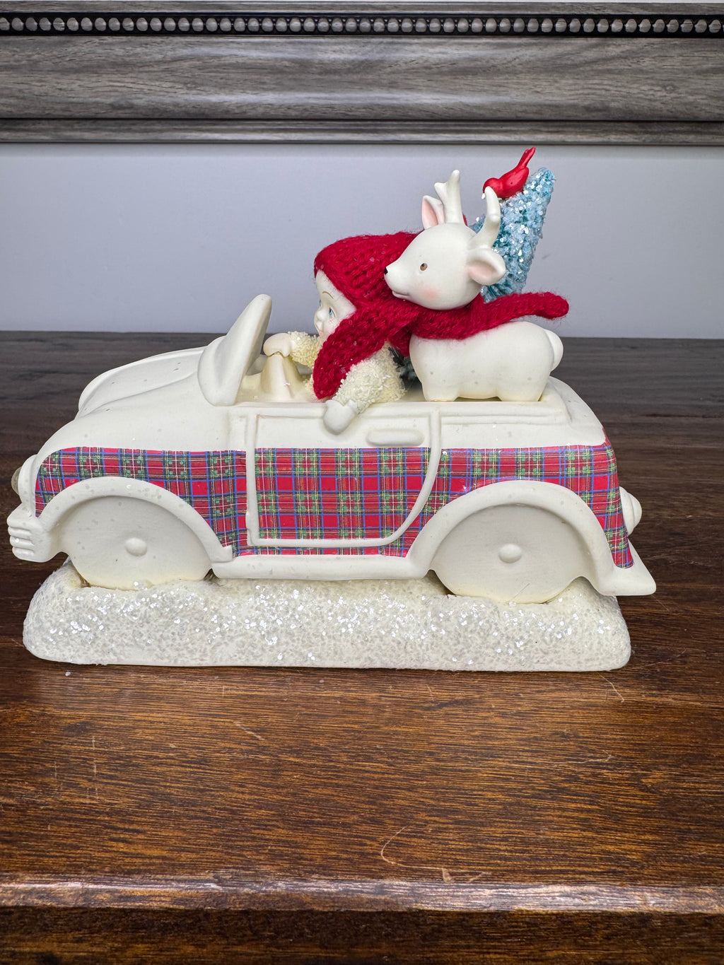 Dept 56 Snowbabies "Over the River" Figurine, NIB Light Up