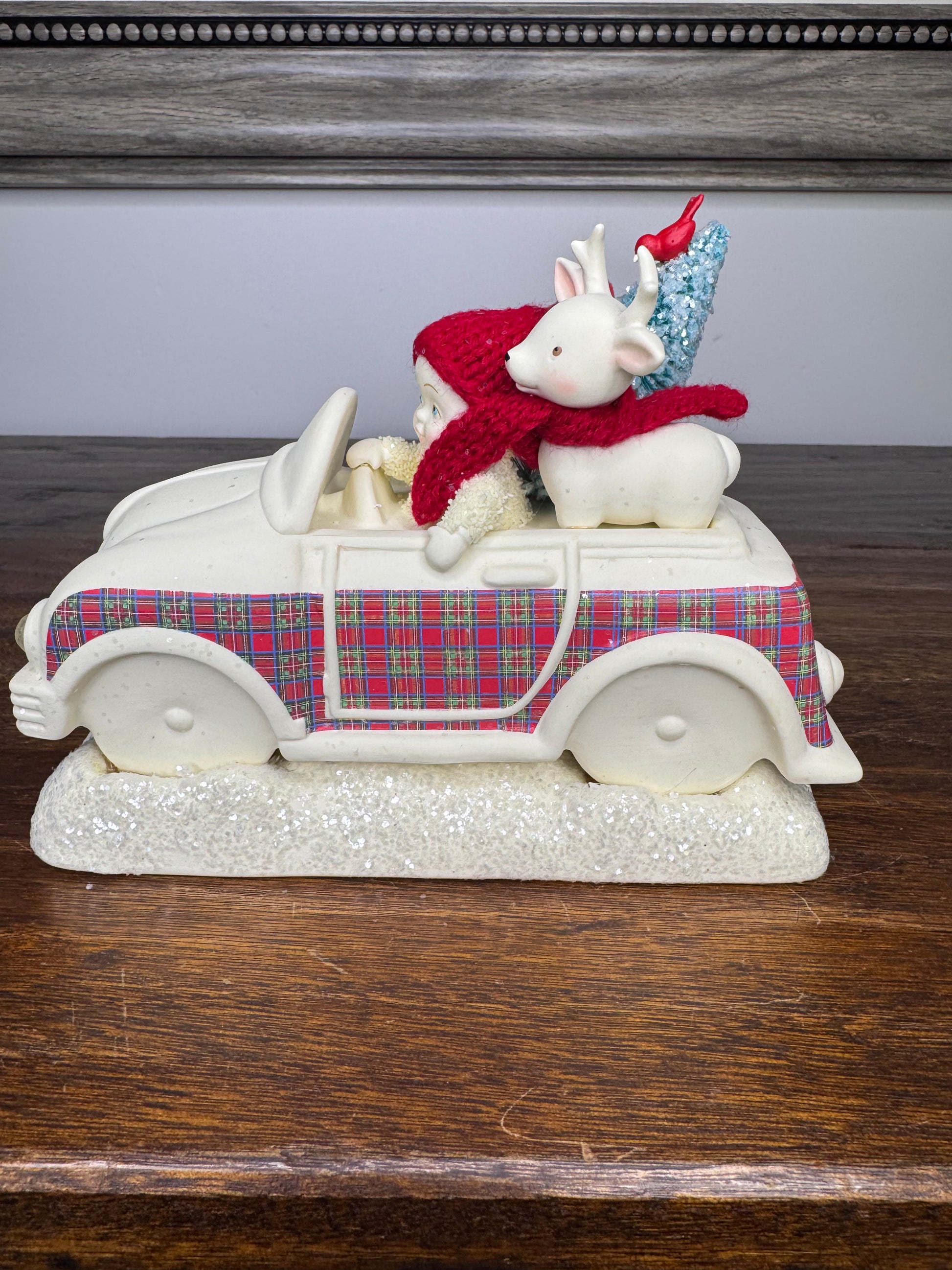 Dept 56 Snowbabies "Over the River" Figurine, NIB Light Up