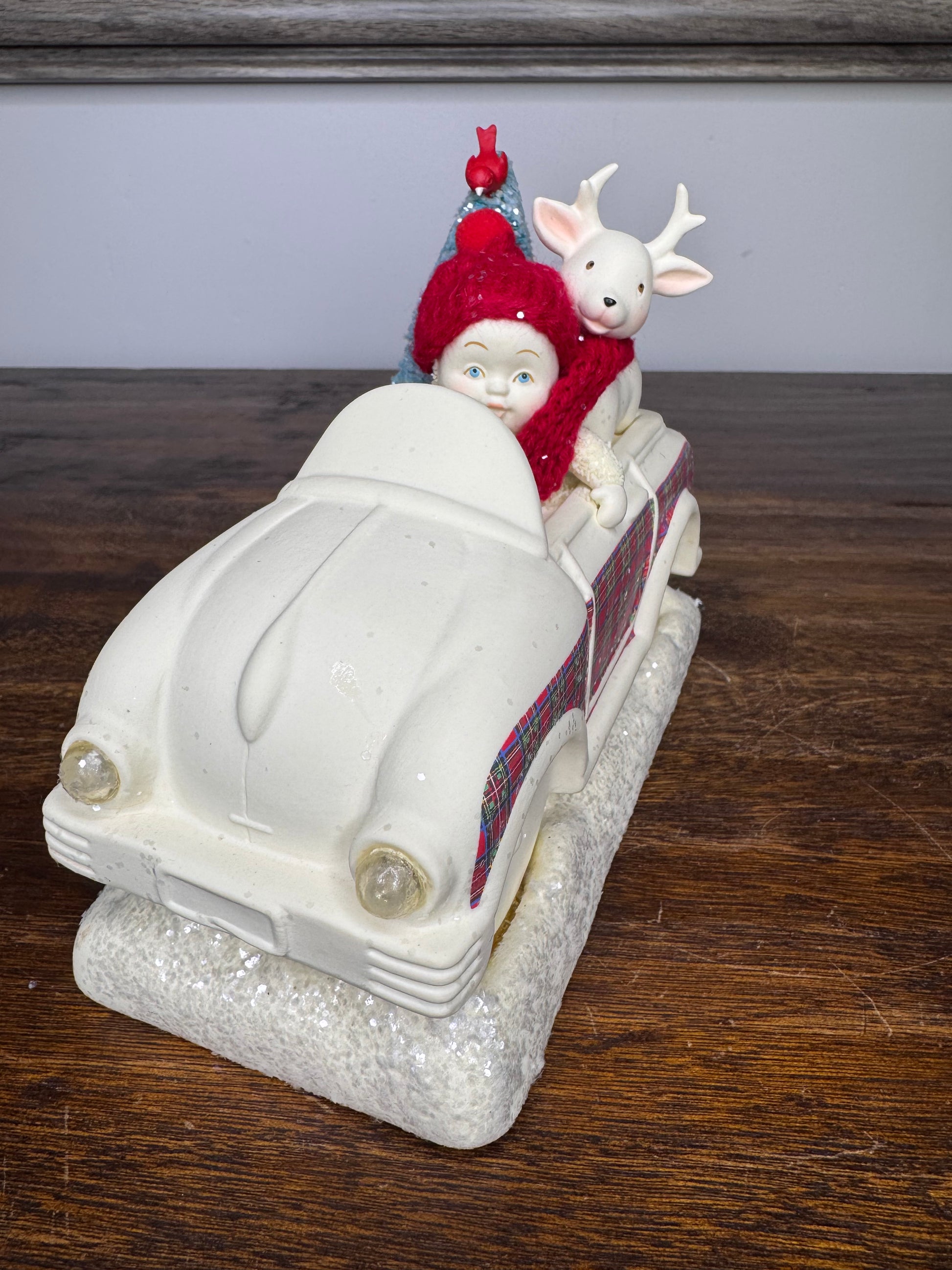 Dept 56 Snowbabies "Over the River" Figurine, NIB Light Up