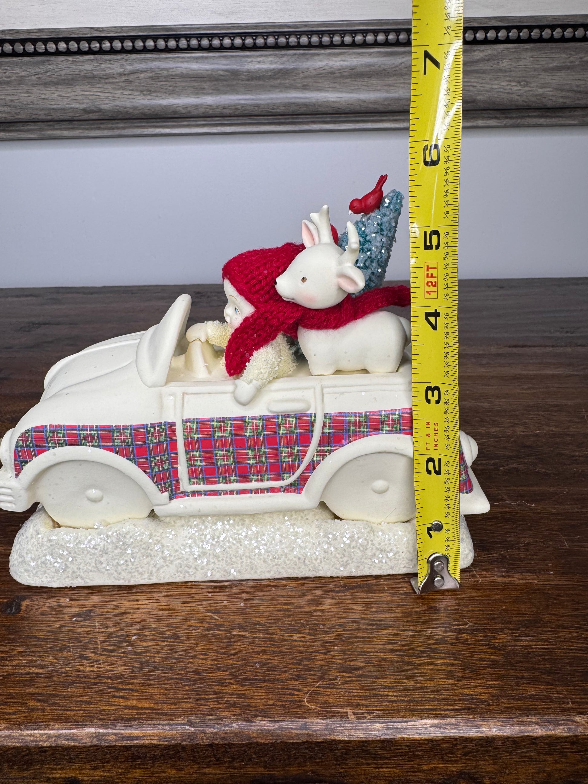 Dept 56 Snowbabies "Over the River" Figurine, NIB Light Up