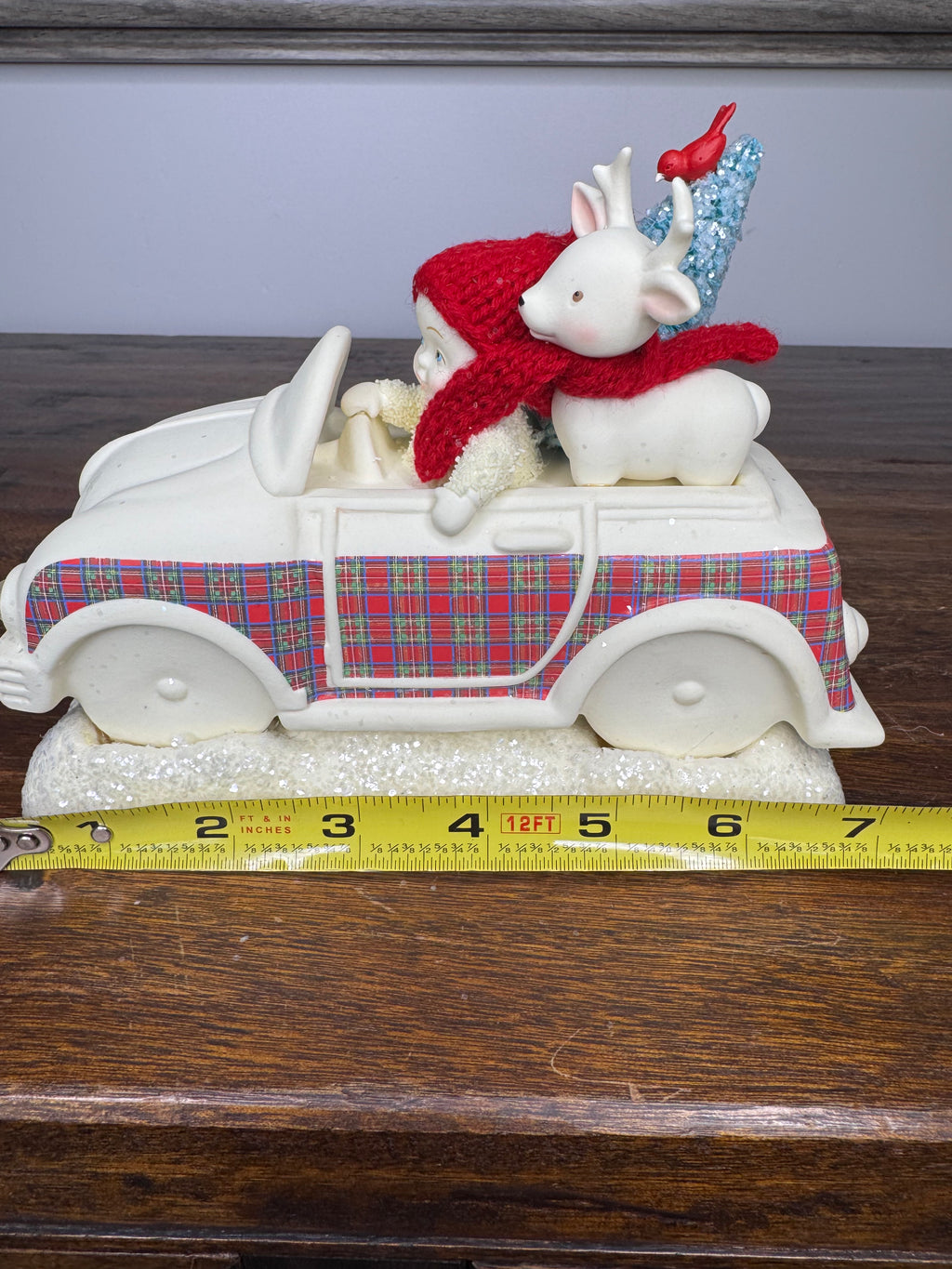 Dept 56 Snowbabies "Over the River" Figurine, NIB Light Up