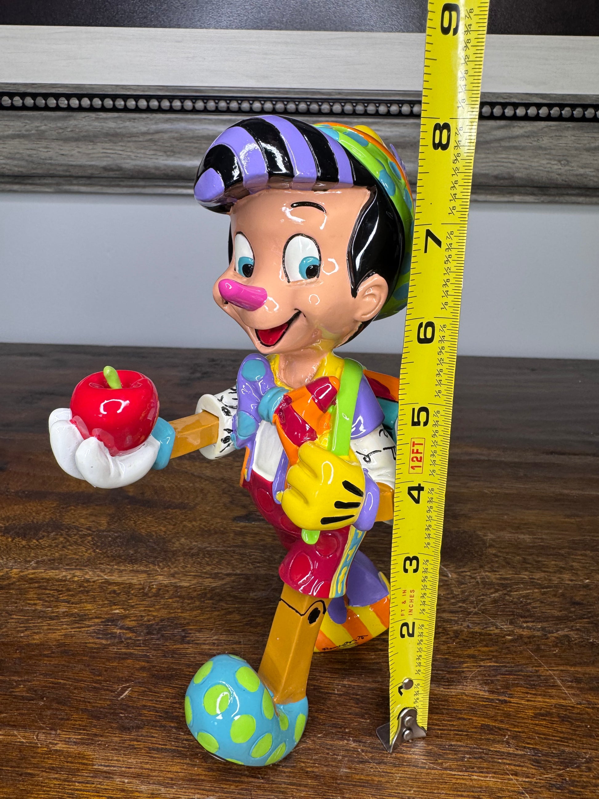 Disney by Britto 80th Anniversary of Pinocchio School Boy Figurine