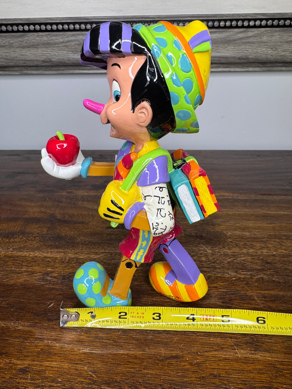 Disney by Britto 80th Anniversary of Pinocchio School Boy Figurine
