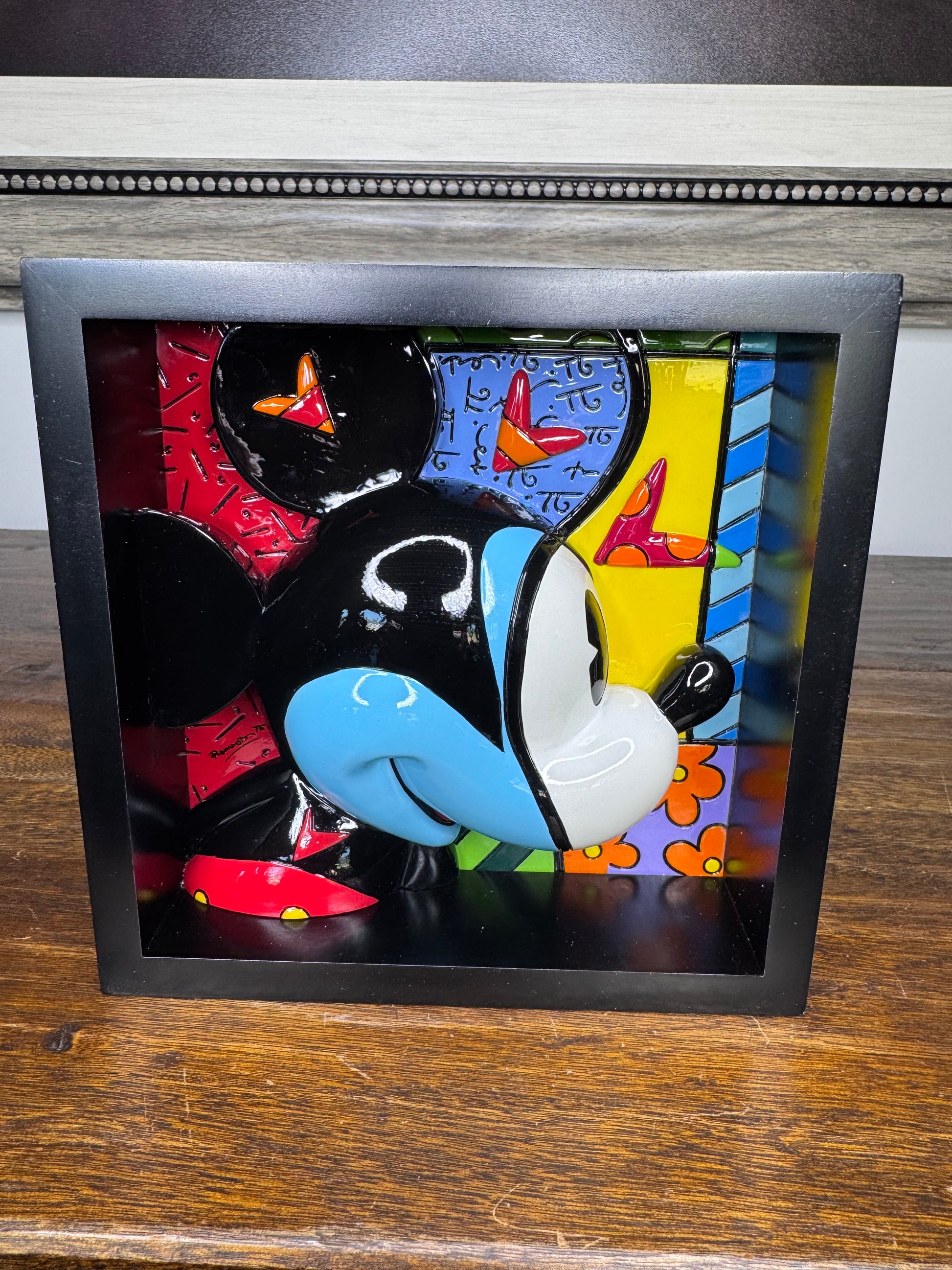 Disney by Britto Mickey Head 3D Art Block