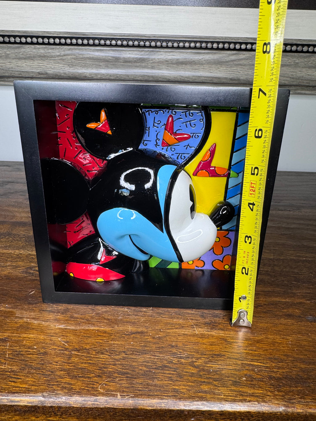 Disney by Britto Mickey Head 3D Art Block