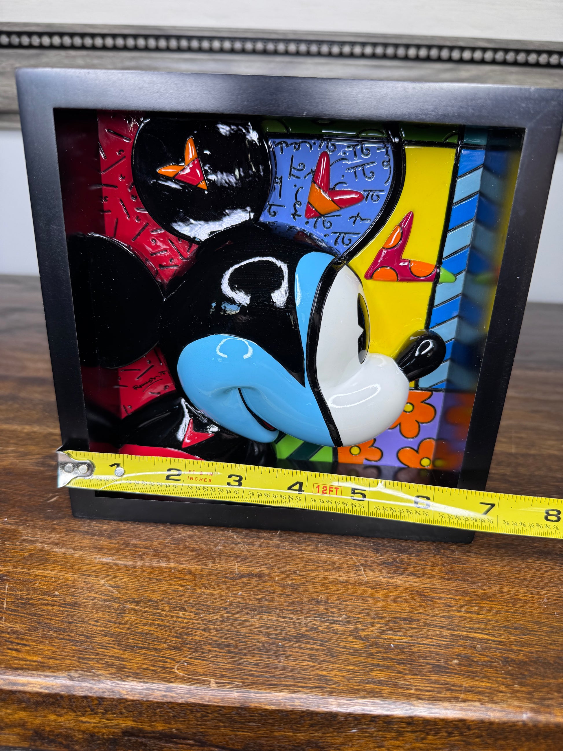 Disney by Britto Mickey Head 3D Art Block