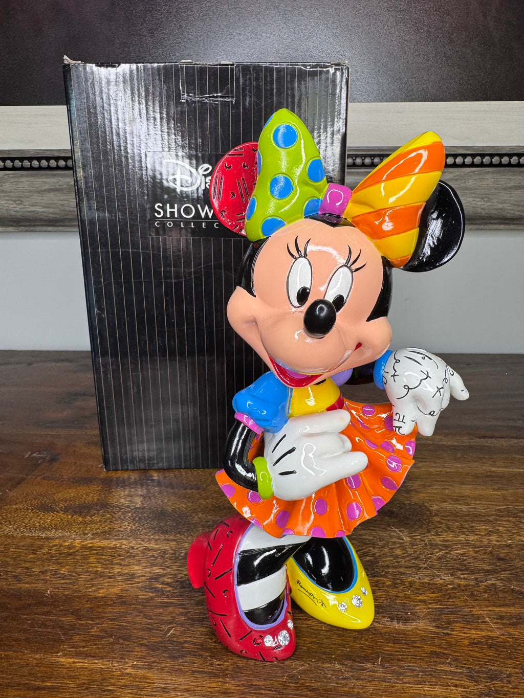 Disney by Britto 90th Anniversary Minnie Mouse Bling Figurine