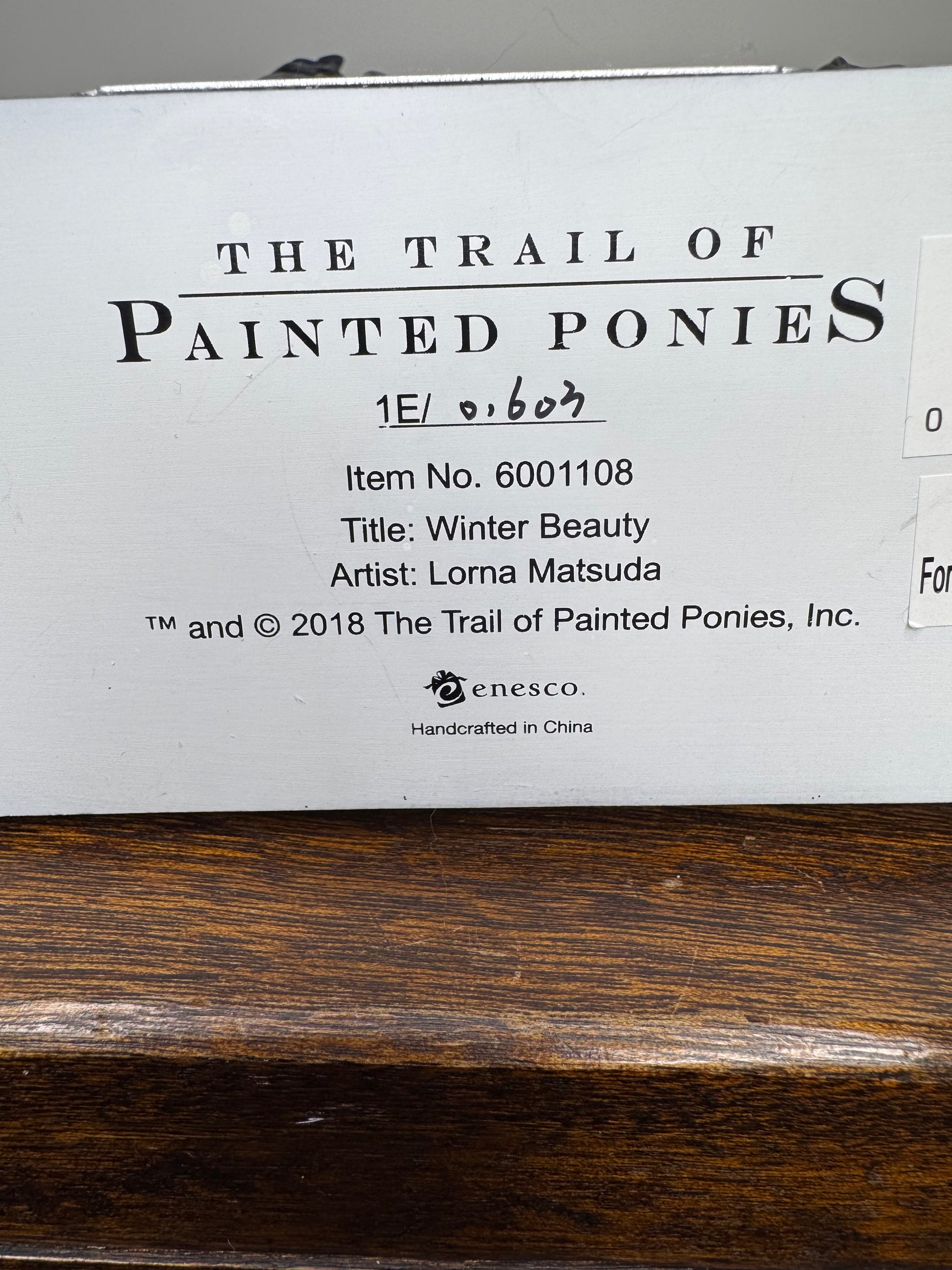 2018 Trail of Painted Ponies Winter Beauty 1E w/ Box