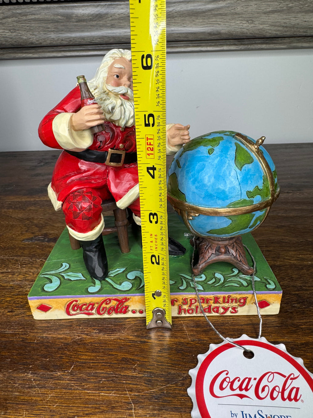 Jim Shore Coca-Cola Jolly Journey Santa Mint w/ Box