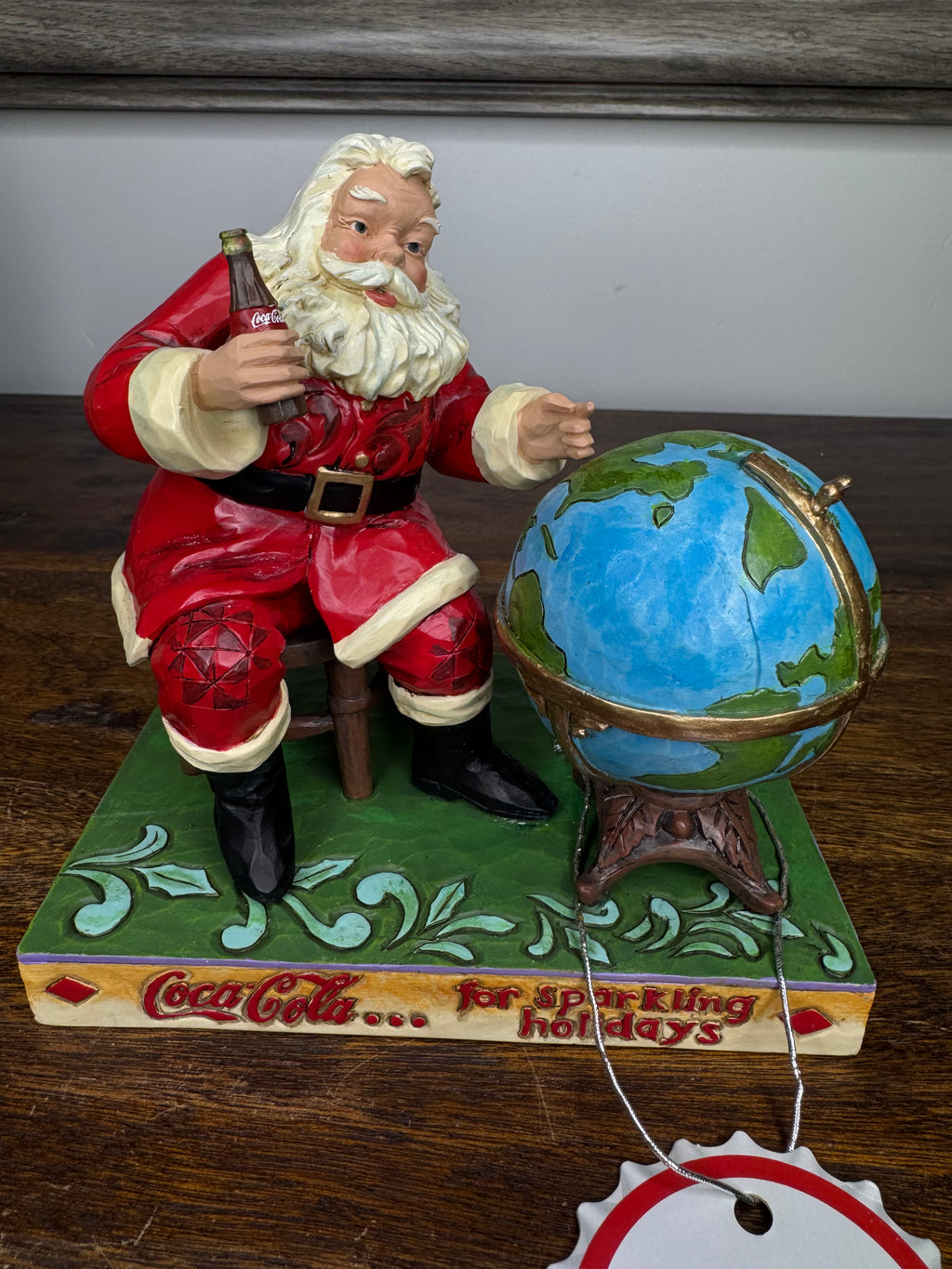 Jim Shore Coca-Cola Jolly Journey Santa Mint w/ Box
