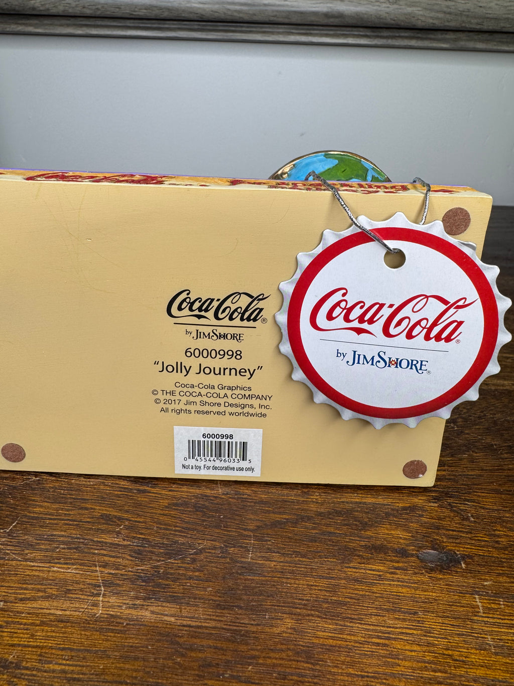 Jim Shore Coca-Cola Jolly Journey Santa Mint w/ Box