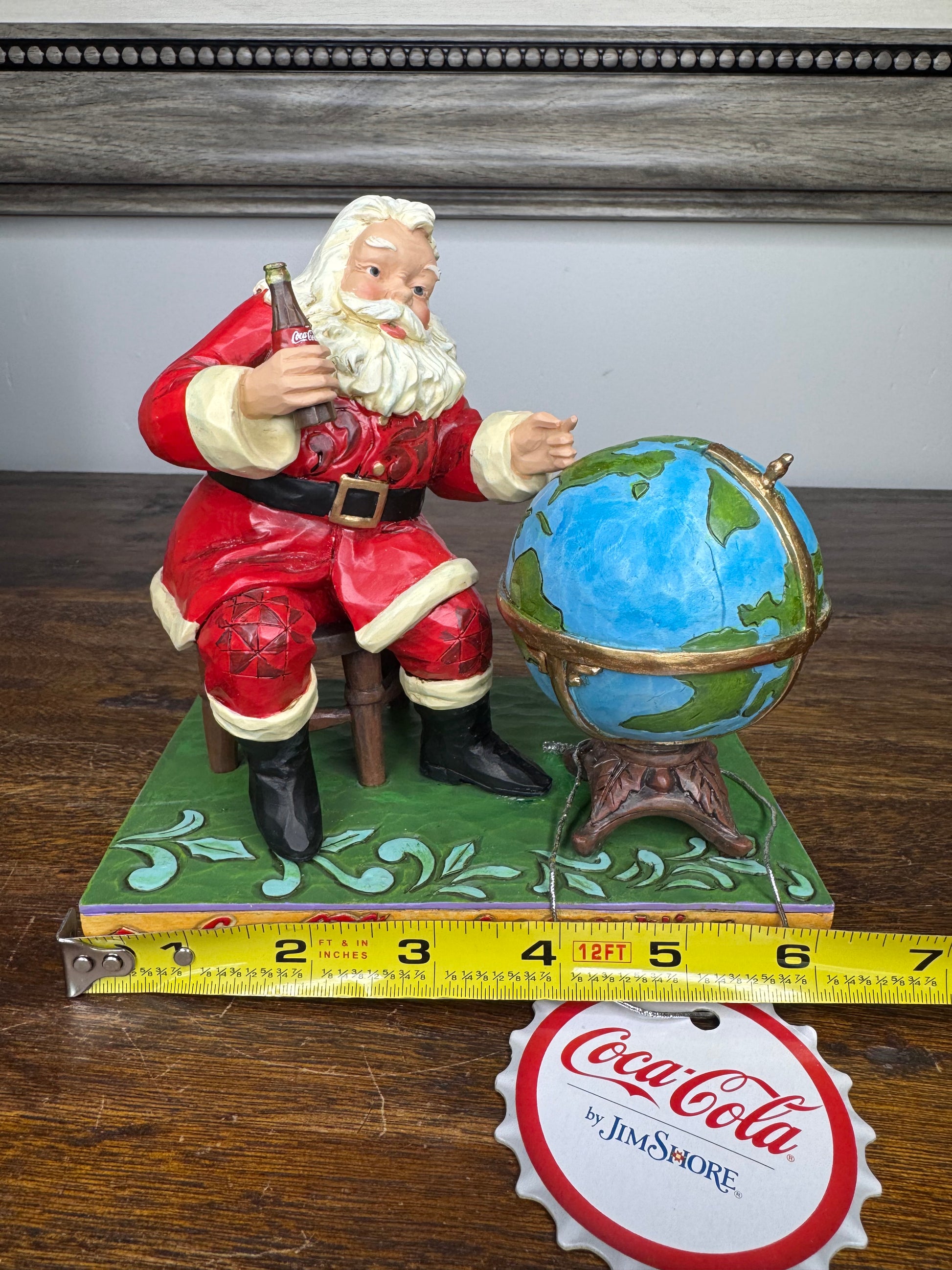 Jim Shore Coca-Cola Jolly Journey Santa Mint w/ Box