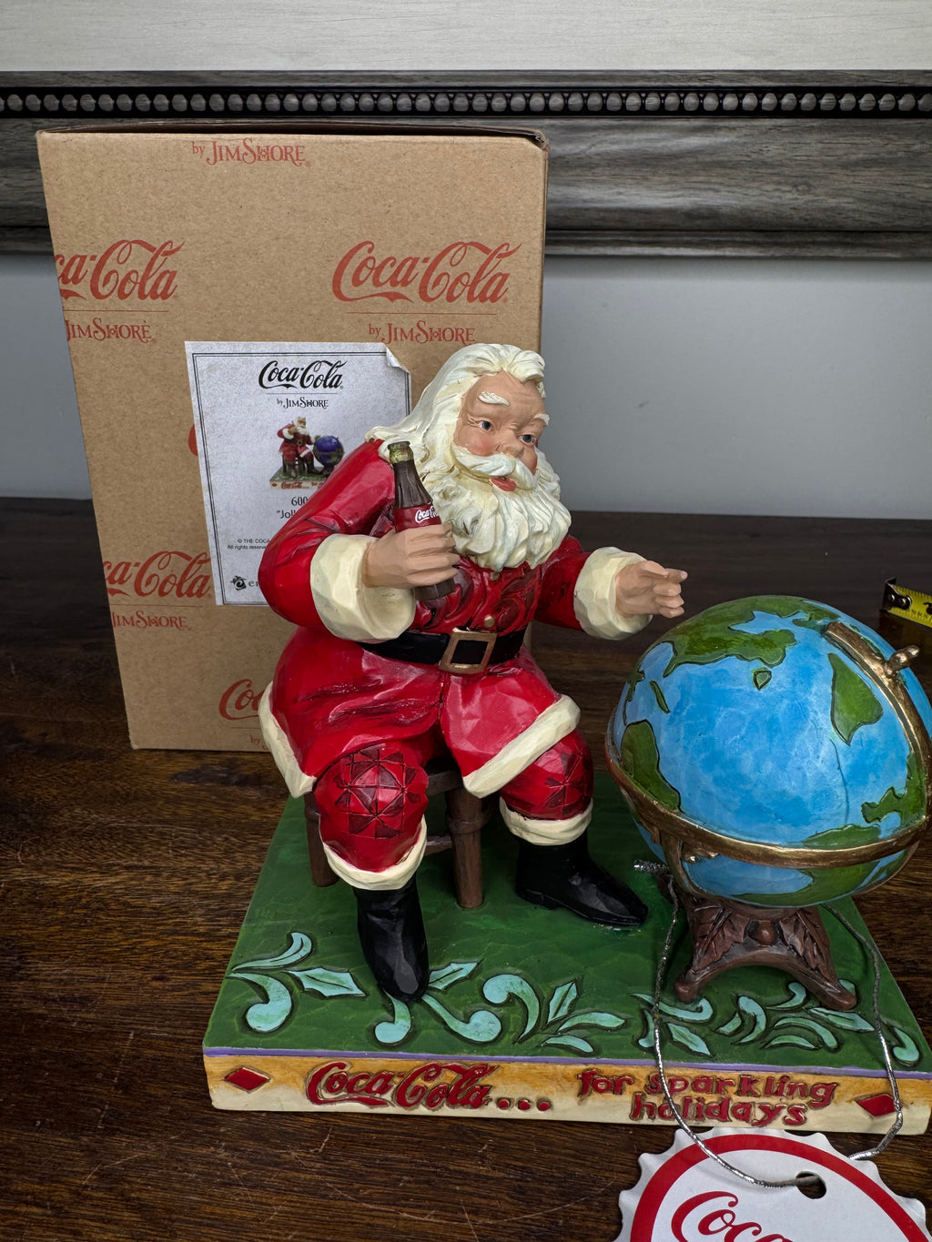 Jim Shore Coca-Cola Jolly Journey Santa Mint w/ Box