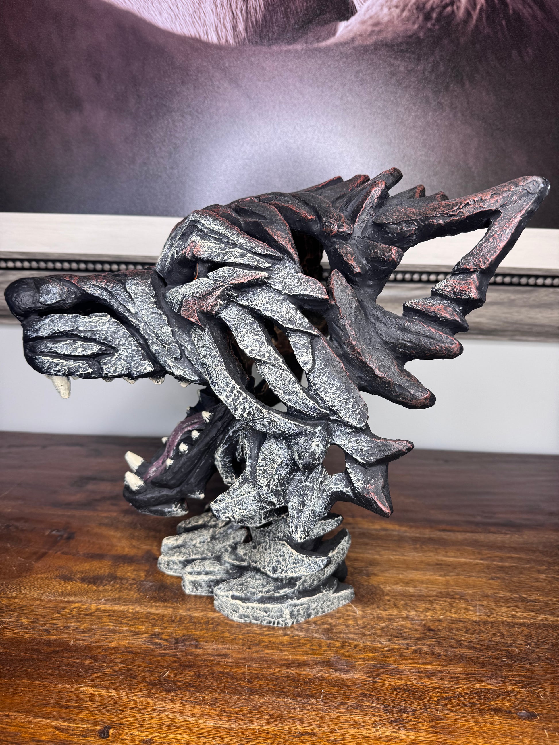Enesco Edge Large Wolf Bust NIB