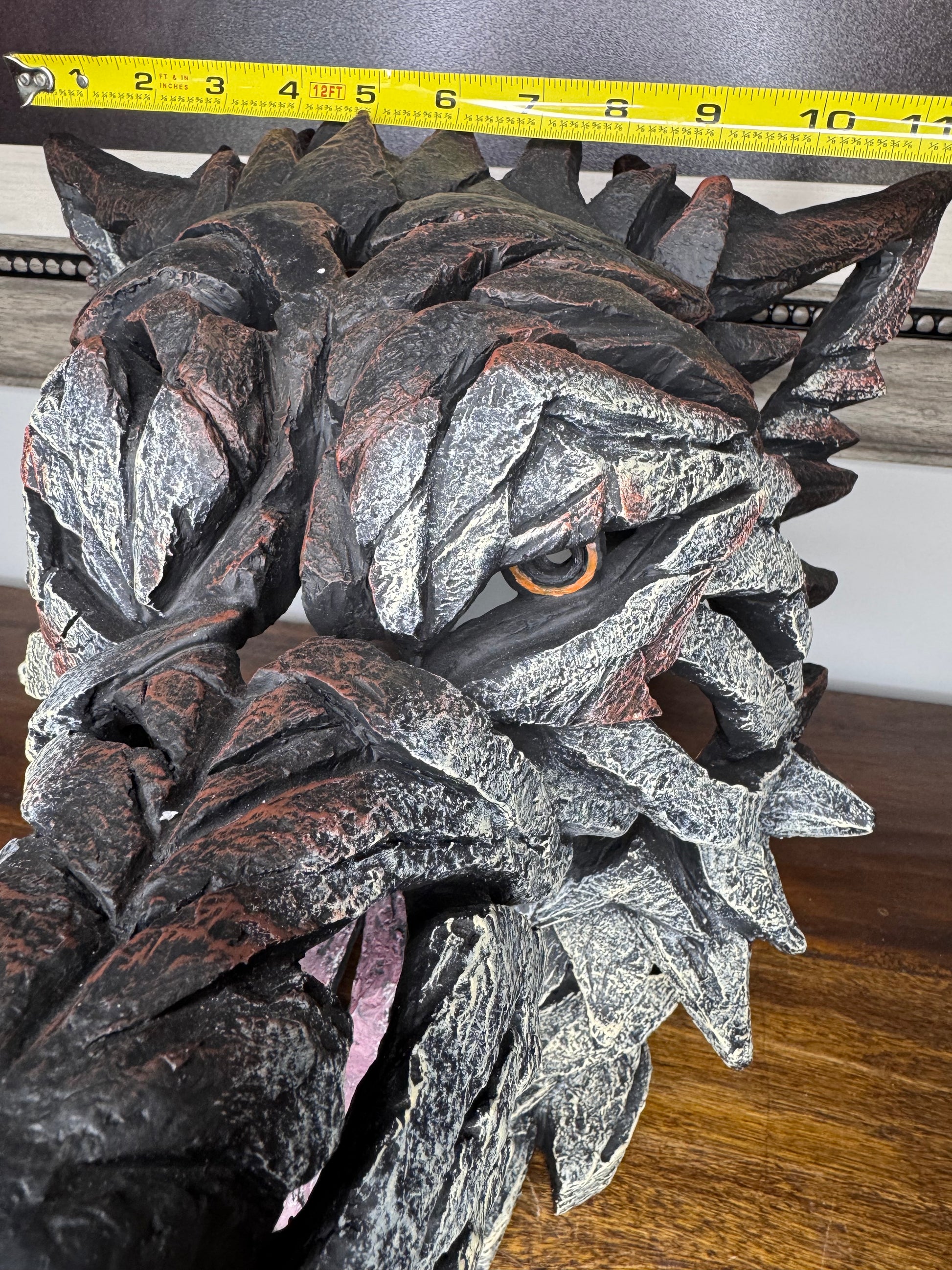 Enesco Edge Large Wolf Bust NIB