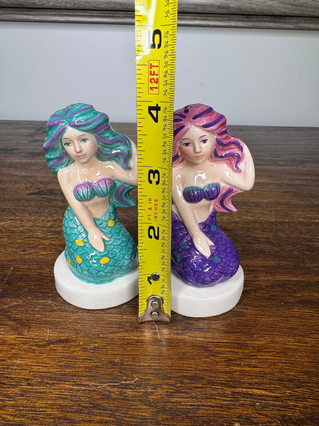 NIB Magnetic Mermaid Salt and Pepper Shakers