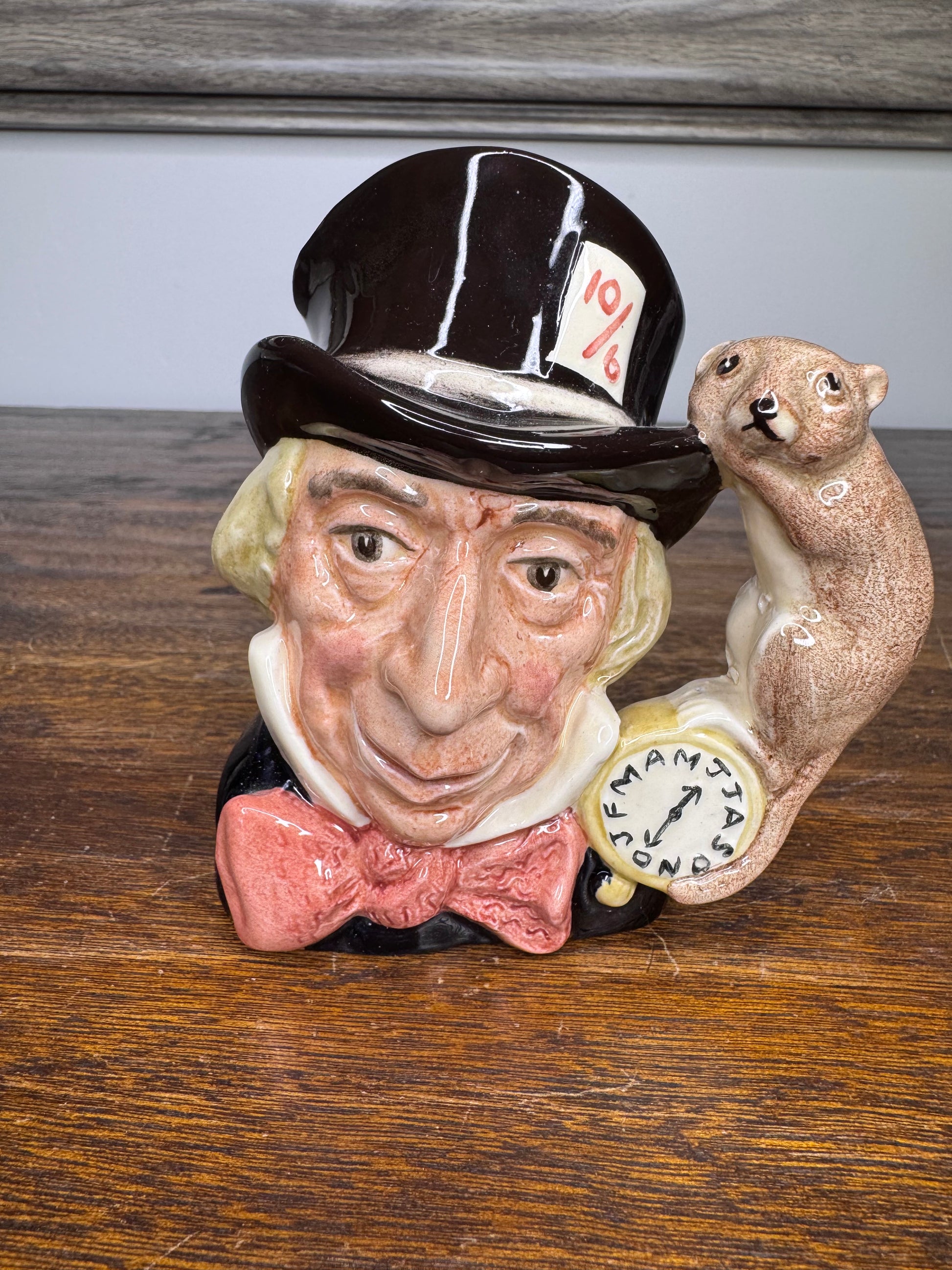 Royal Doulton Mad Hatter Toby Jug 4.5"