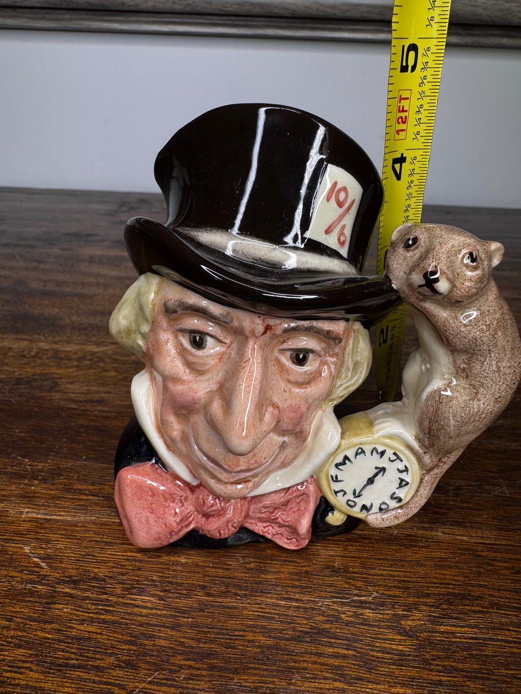 Royal Doulton Mad Hatter Toby Jug 4.5"