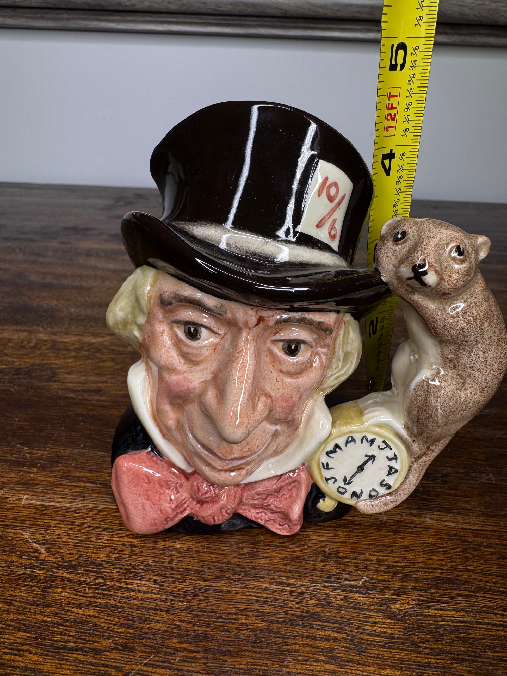 Royal Doulton Mad Hatter Toby Jug 4.5"