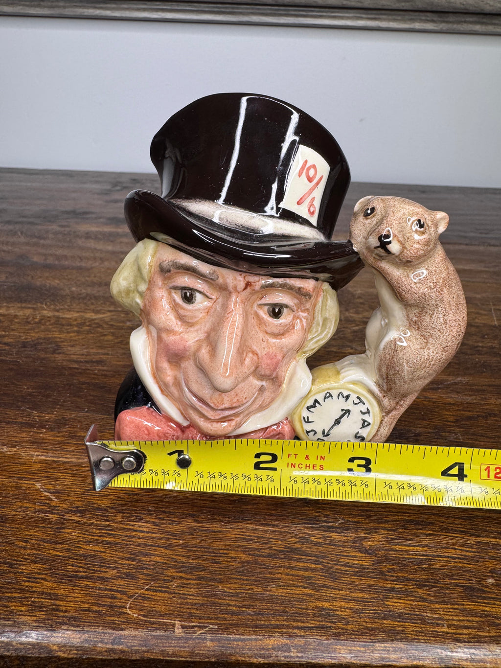 Royal Doulton Mad Hatter Toby Jug 4.5"
