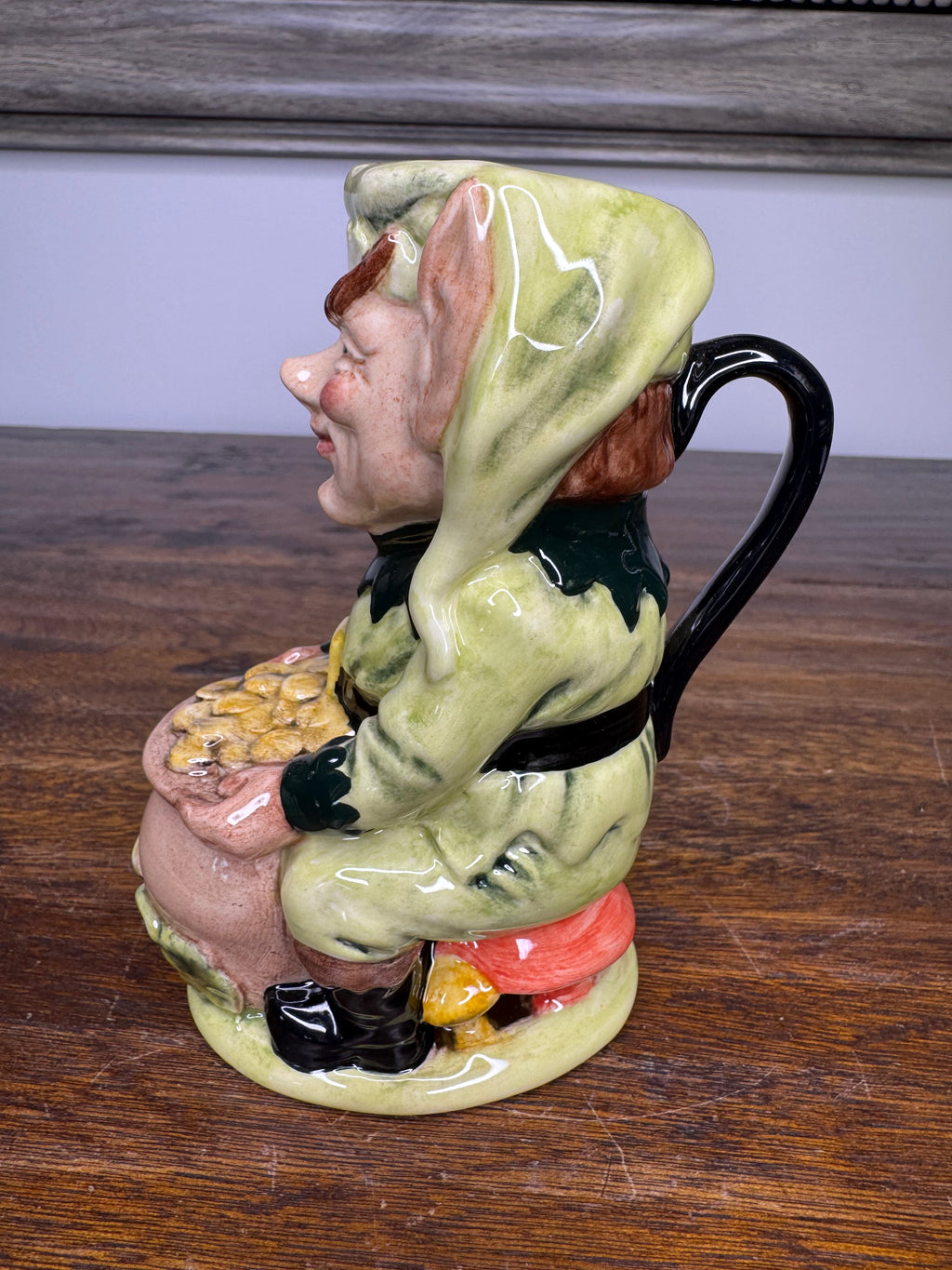 Royal Doulton Limited Edition 5" Leprechaun Toby Jug w/ COA, NO BOX 626/ 2,500