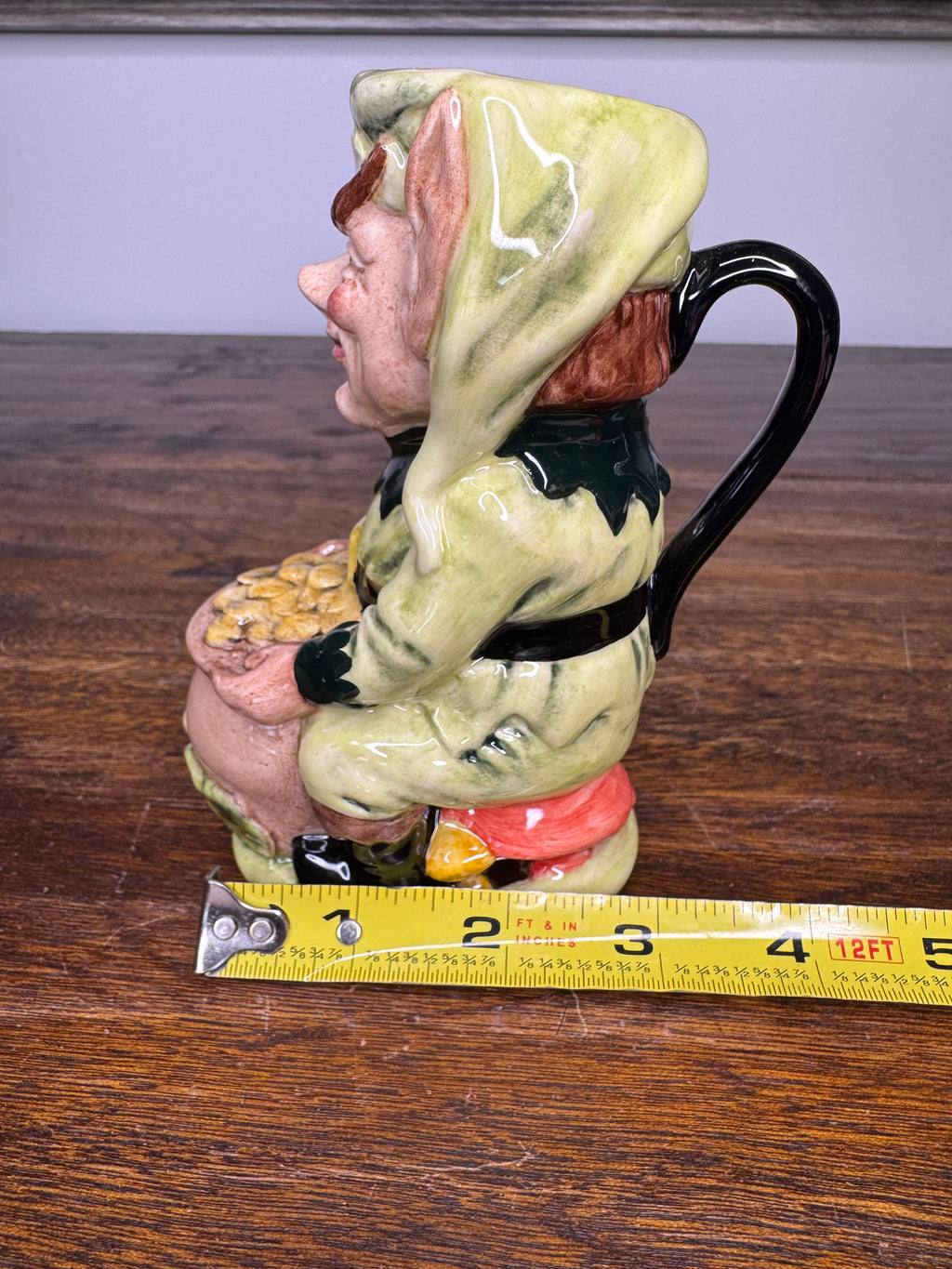 Royal Doulton Limited Edition 5" Leprechaun Toby Jug w/ COA, NO BOX 626/ 2,500