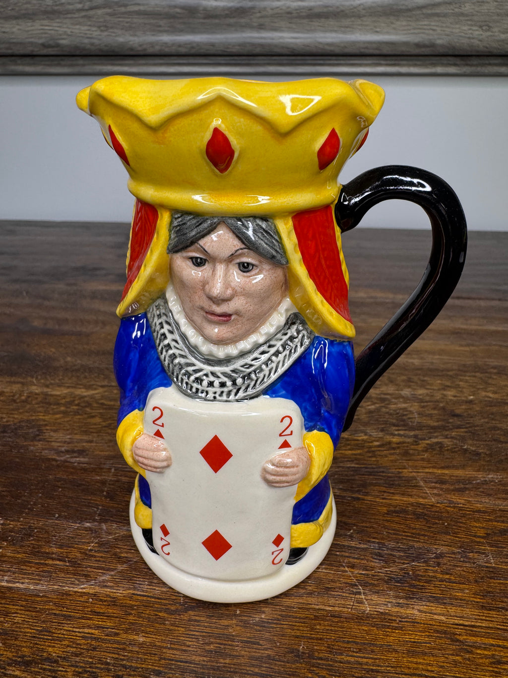 Royal Doulton Limited Ed Two-Sided Queen/King Diamonds Toby Mug w/ COA