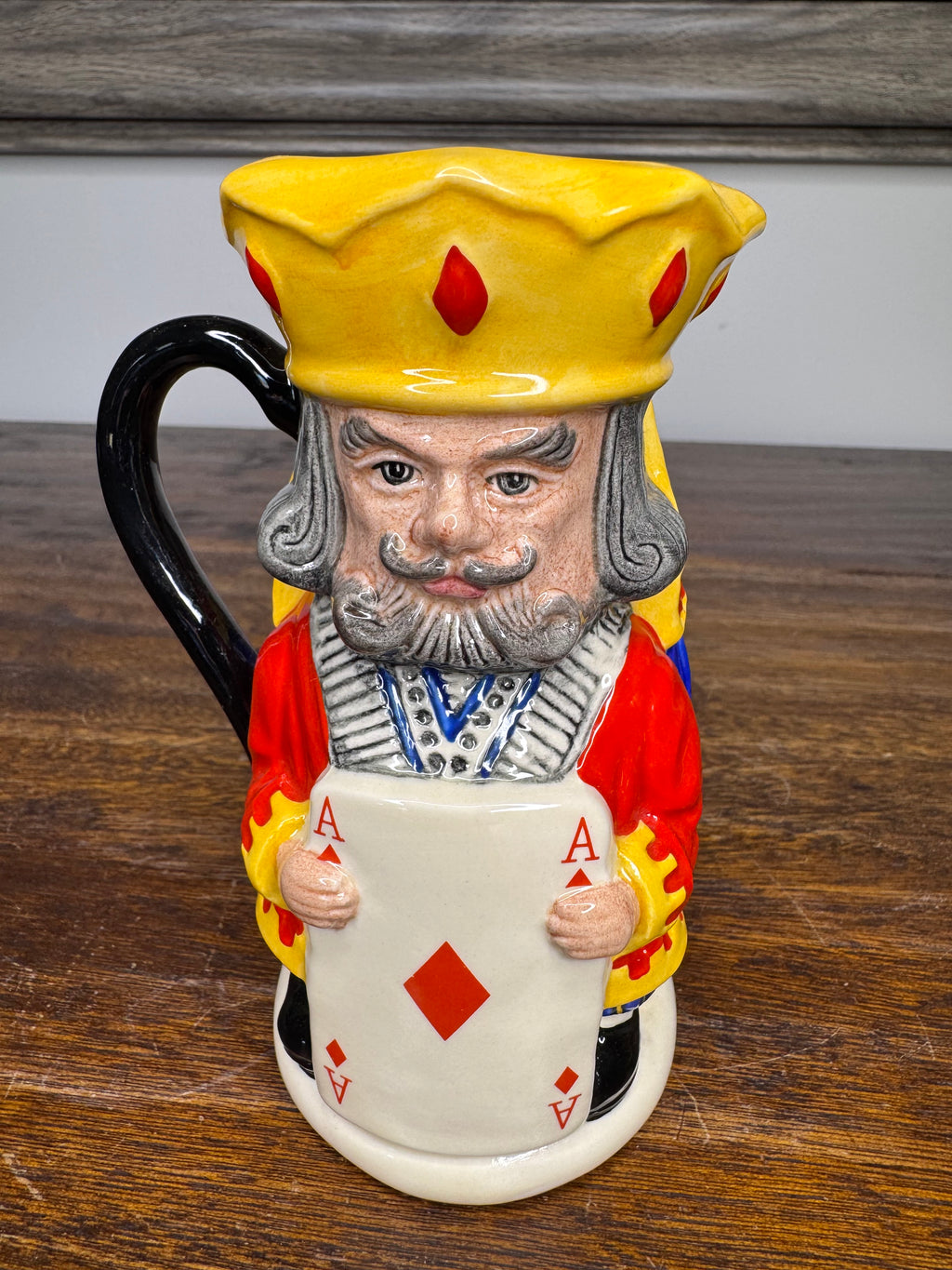 Royal Doulton Limited Ed Two-Sided Queen/King Diamonds Toby Mug w/ COA