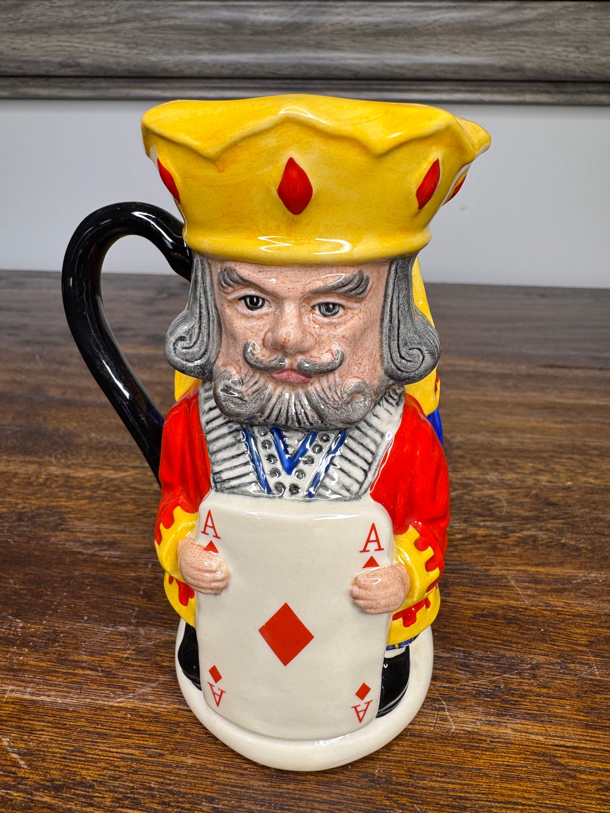 Royal Doulton Limited Ed Two-Sided Queen/King Diamonds Toby Mug w/ COA