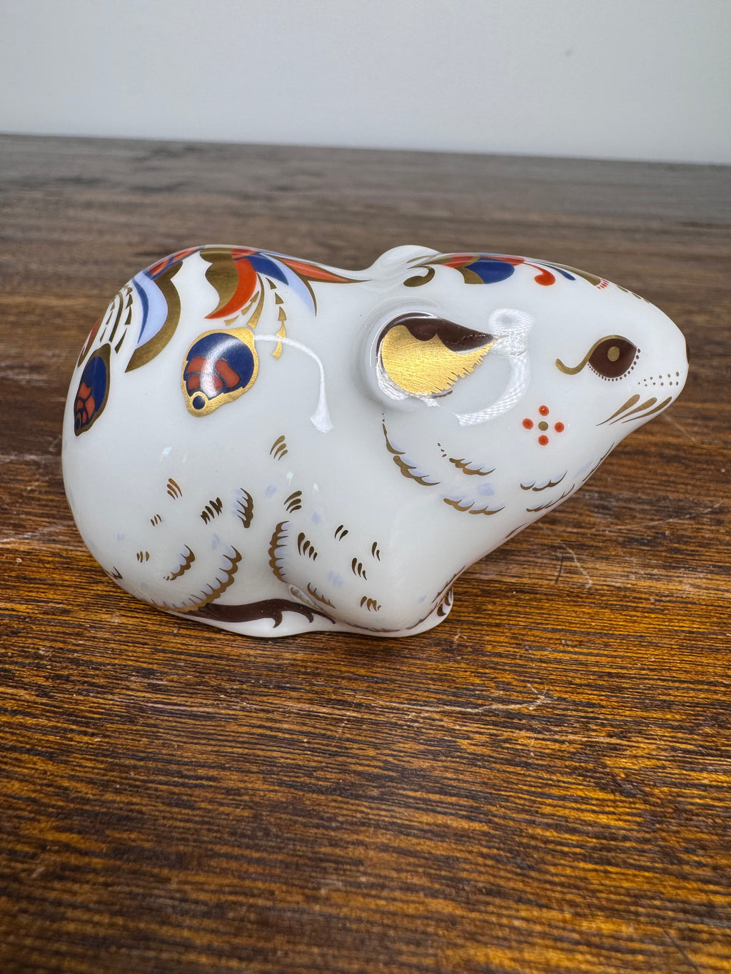 Royal Crown Derby Collectors Guild Exclusive Vole w/Original Box, Gold Stopper