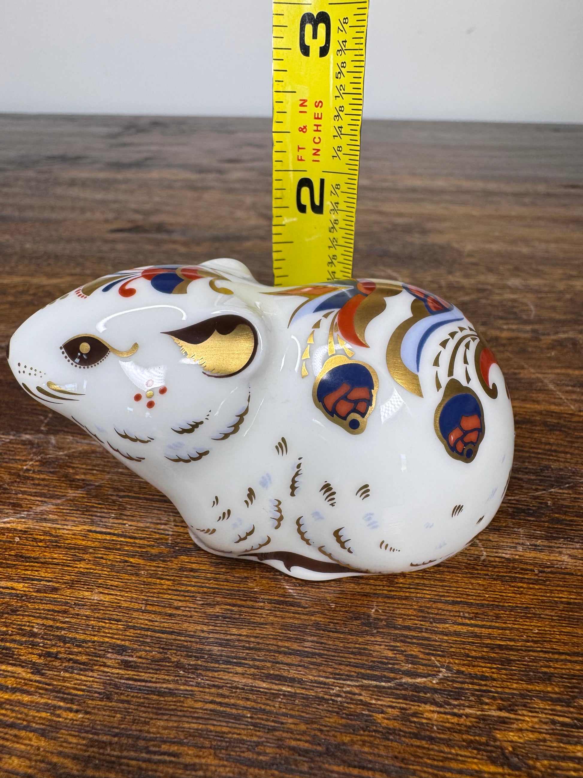 Royal Crown Derby Collectors Guild Exclusive Vole w/Original Box, Gold Stopper