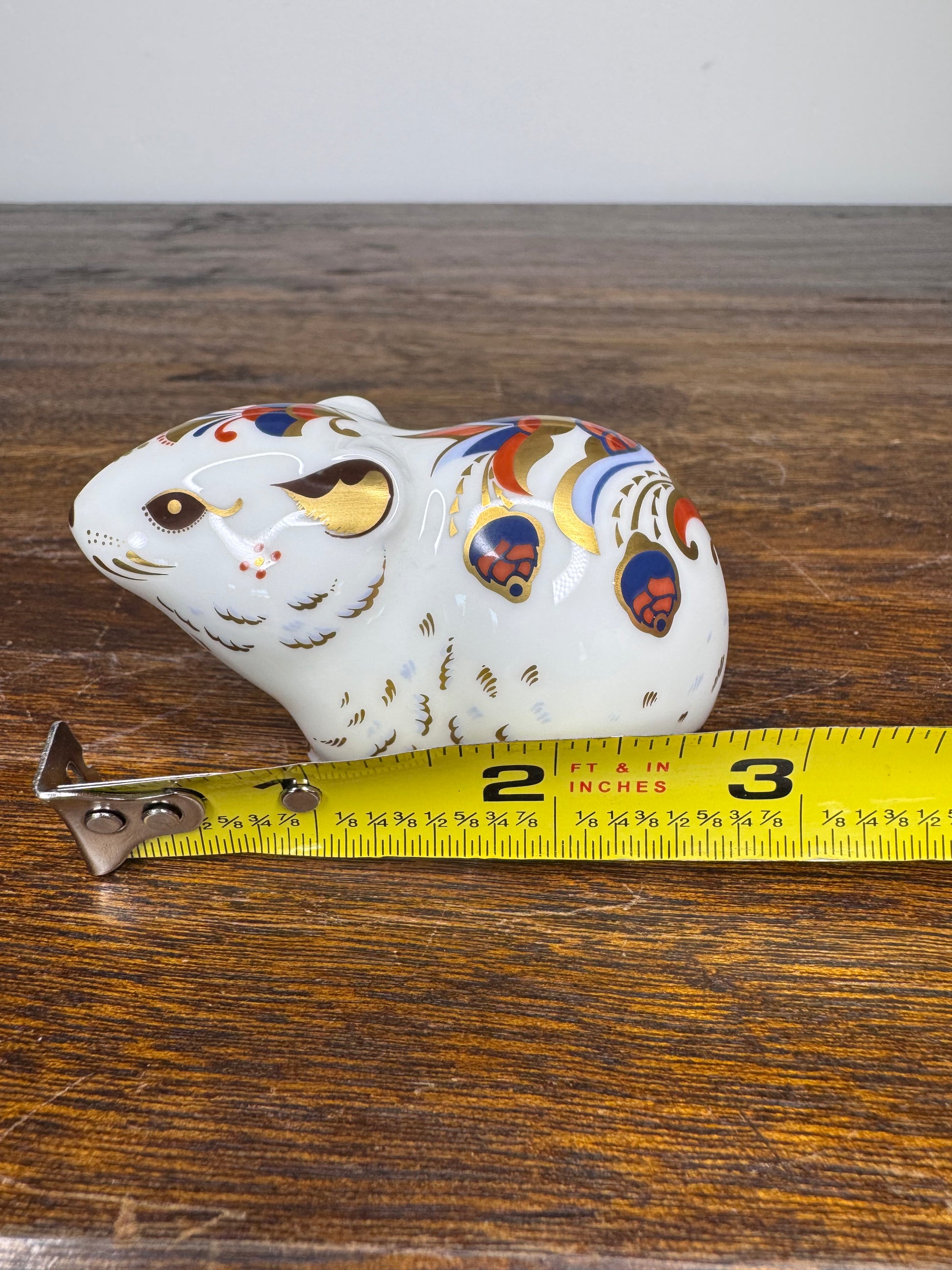 Royal Crown Derby Collectors Guild Exclusive Vole w/Original Box, Gold Stopper