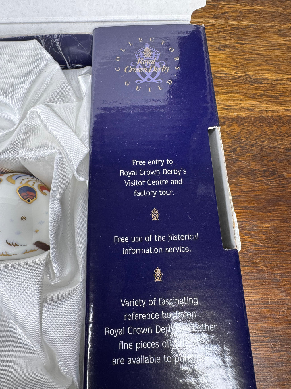 Royal Crown Derby Collectors Guild Exclusive Vole w/Original Box, Gold Stopper