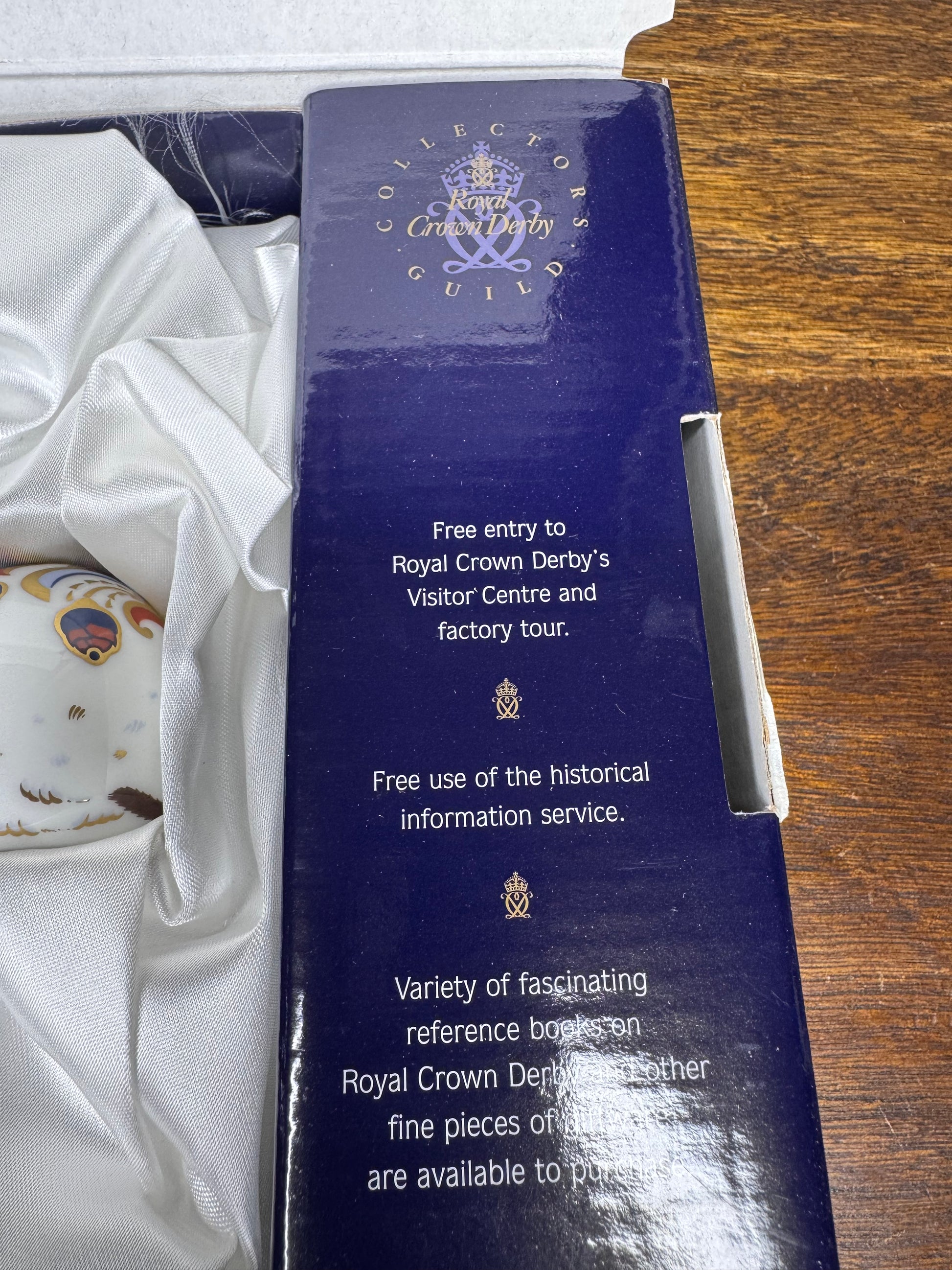Royal Crown Derby Collectors Guild Exclusive Vole w/Original Box, Gold Stopper