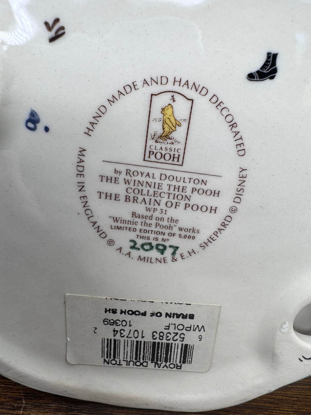 Limited Edition Royal Doulton "The Brain Of Pooh" Winnie the Pooh Figurine w/ Box