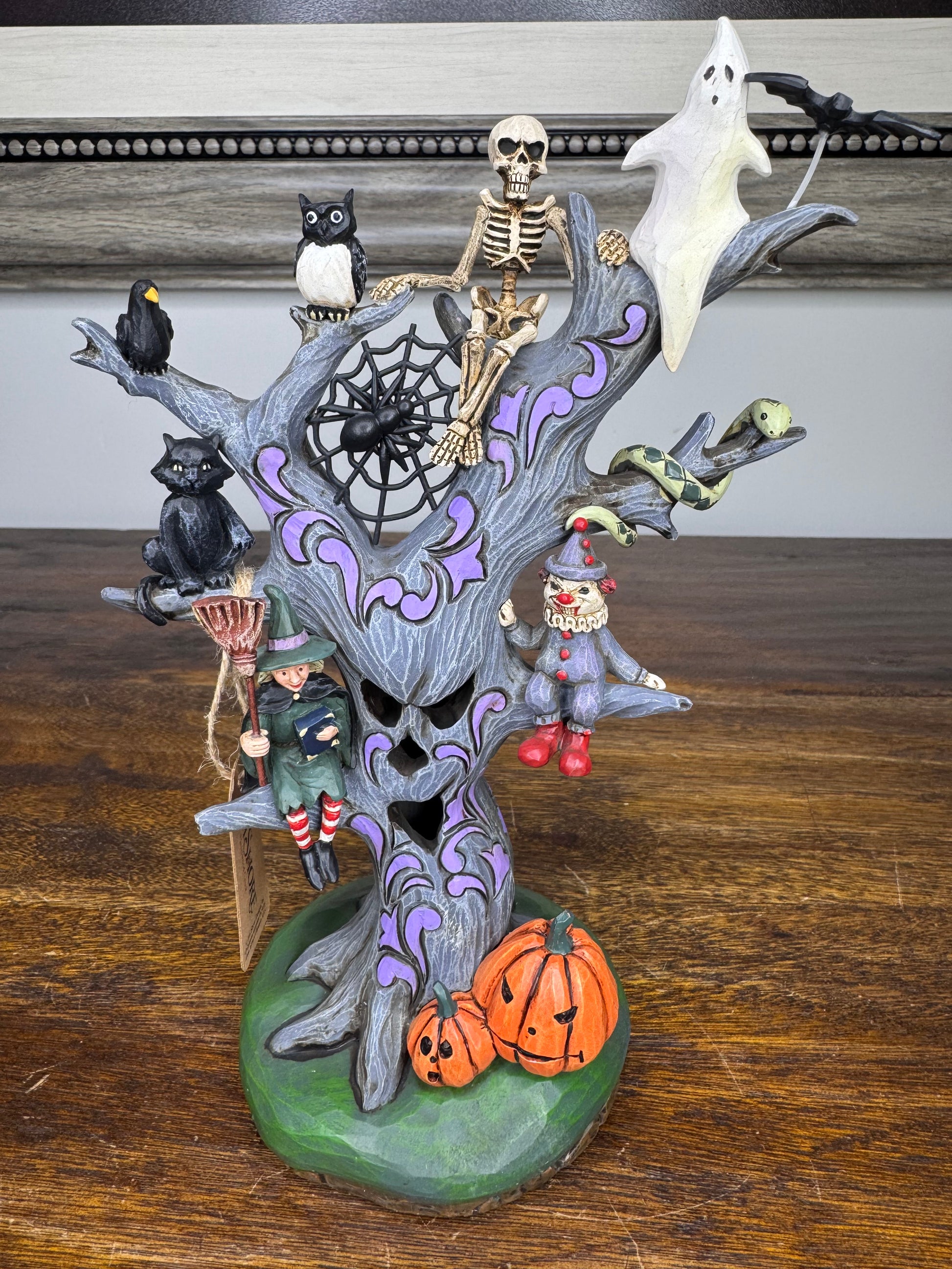 Jim Shore heartwood Creek "Wicked Woods" haunted LED Tree NIB