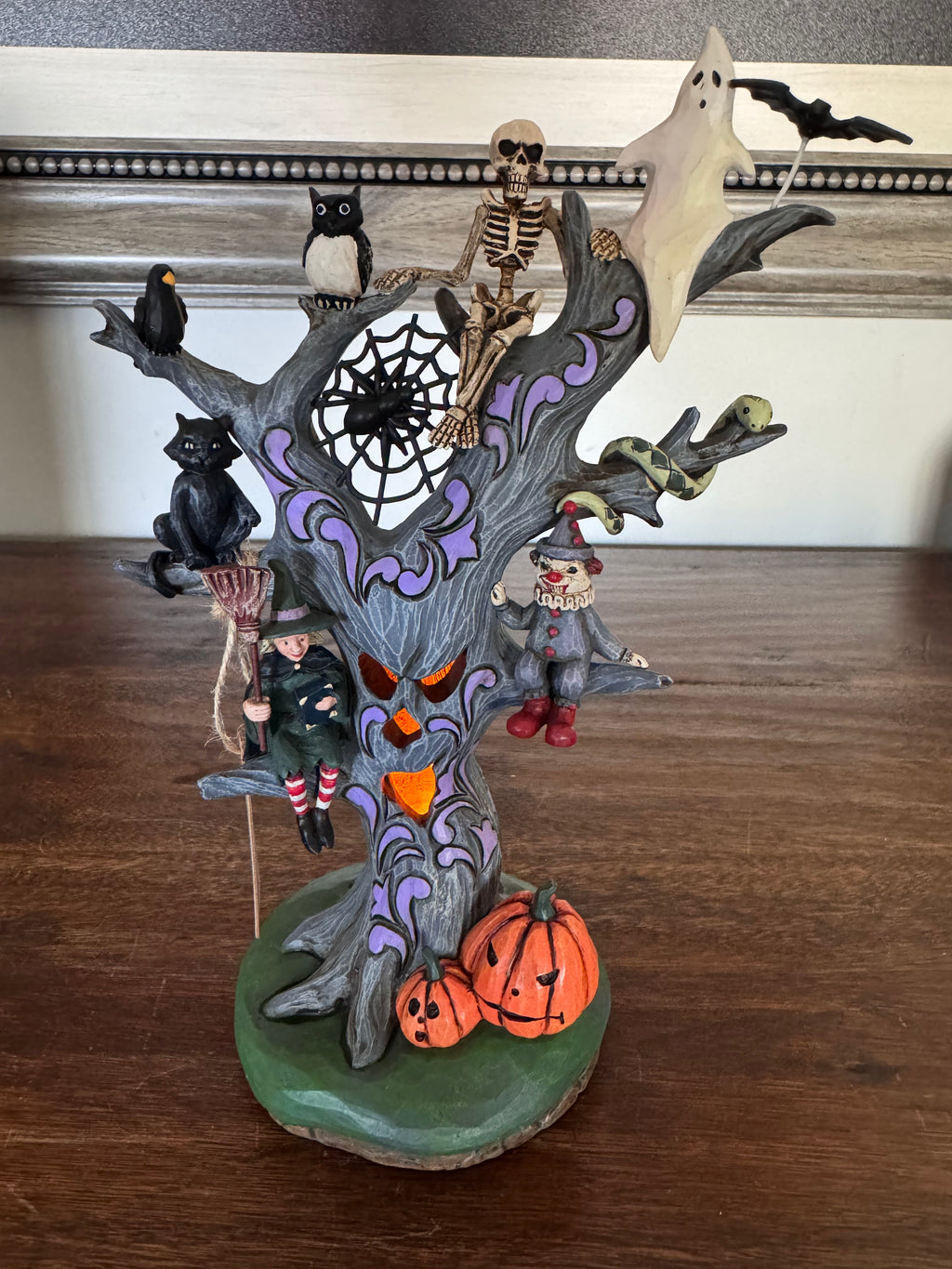 Jim Shore heartwood Creek "Wicked Woods" haunted LED Tree NIB