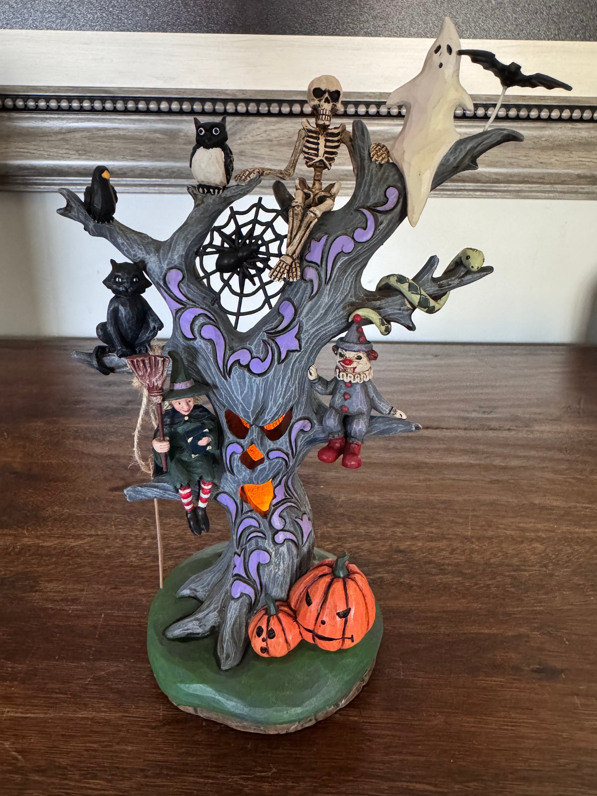 Jim Shore heartwood Creek "Wicked Woods" haunted LED Tree NIB