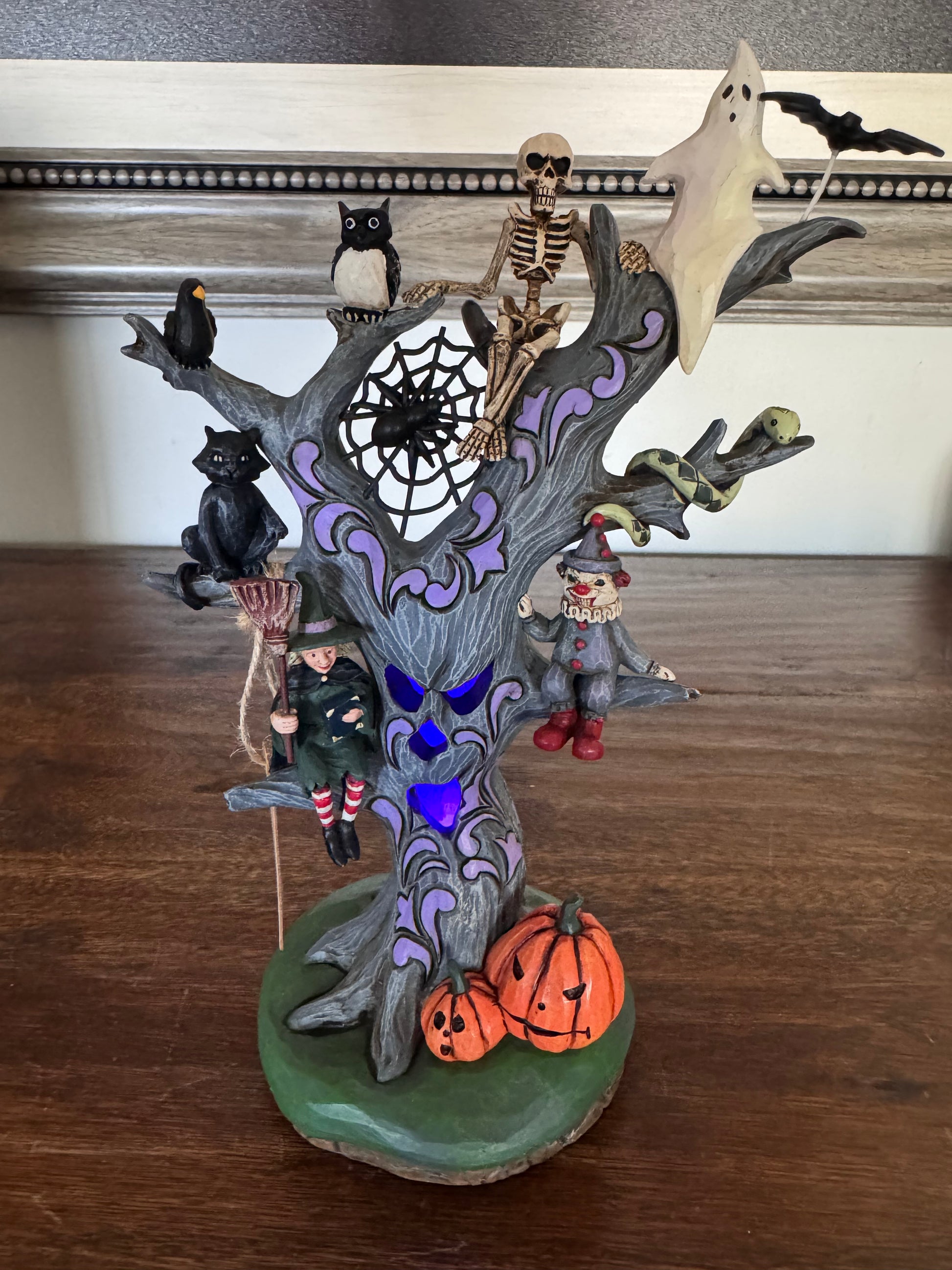 Jim Shore heartwood Creek "Wicked Woods" haunted LED Tree NIB
