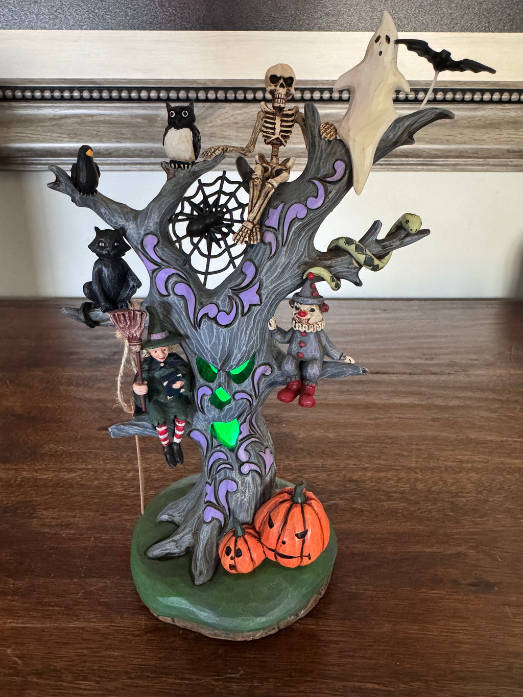 Jim Shore heartwood Creek "Wicked Woods" haunted LED Tree NIB