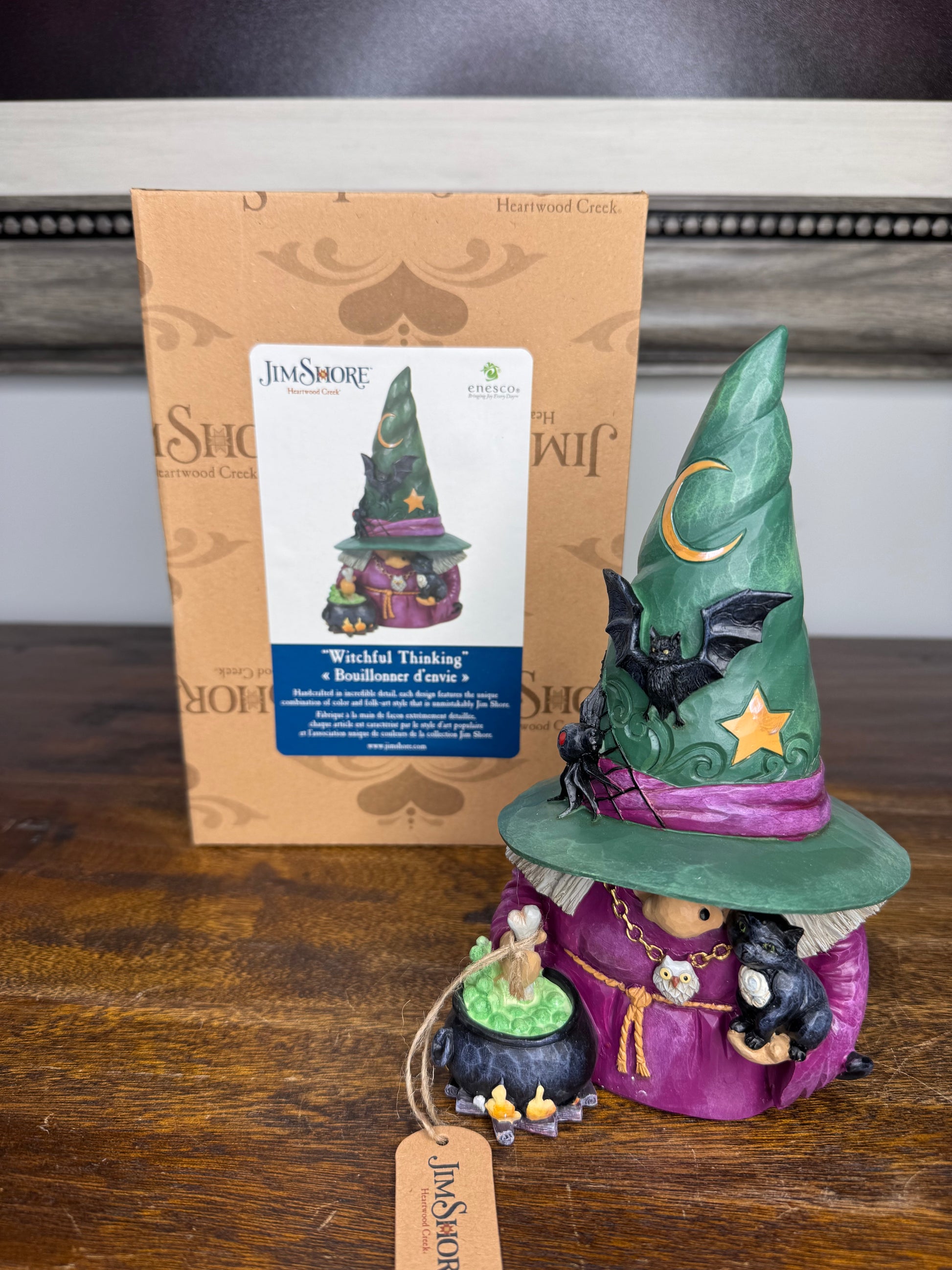 Jim Shore Heartwood Creek "Watchful Thinking" Gnome NIB