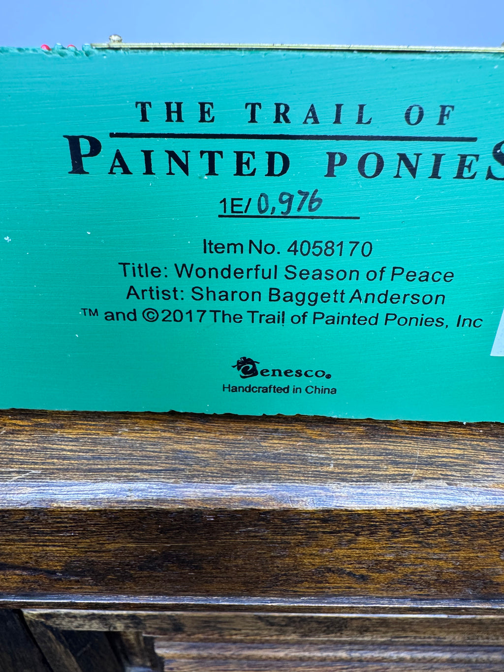 Trail of Painted Ponies Wonderful Season of Peace 1E, Low Number w/Box