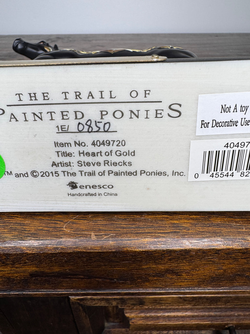 Trail of Painted Ponies 1E Low Number "Heart of Gold" Figurine w/ Box