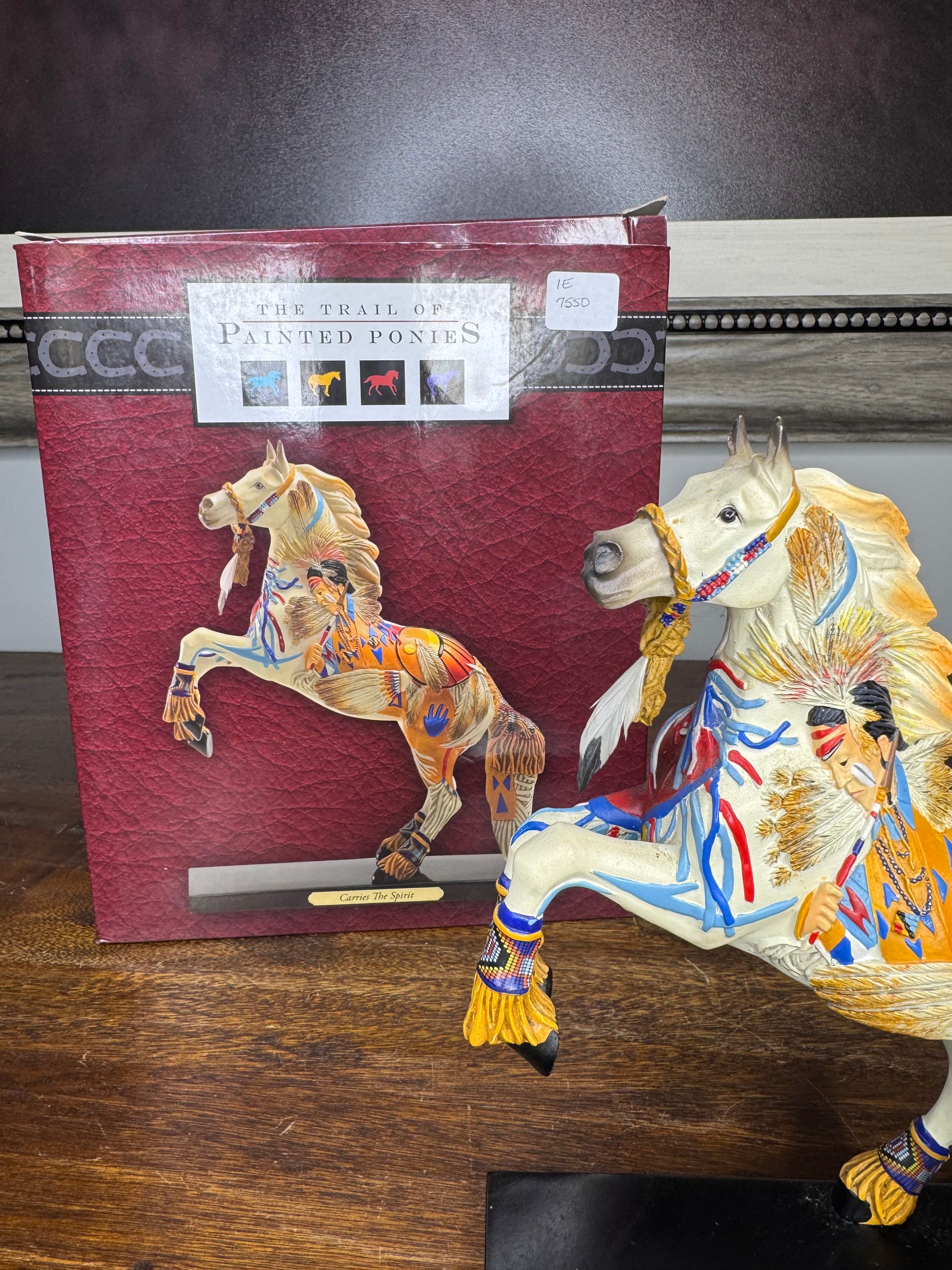 Trail of Painted Ponies 1E Carries the Spirit w/ Original Box