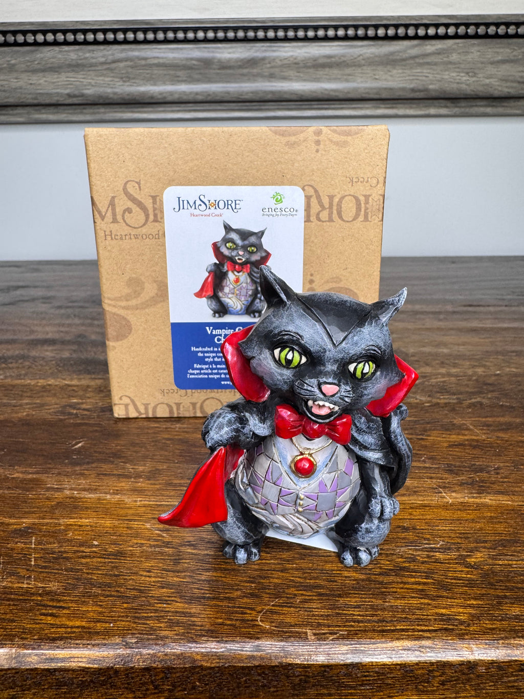 Jim Shore heartwood Creek Mini Vampire Cat NIB