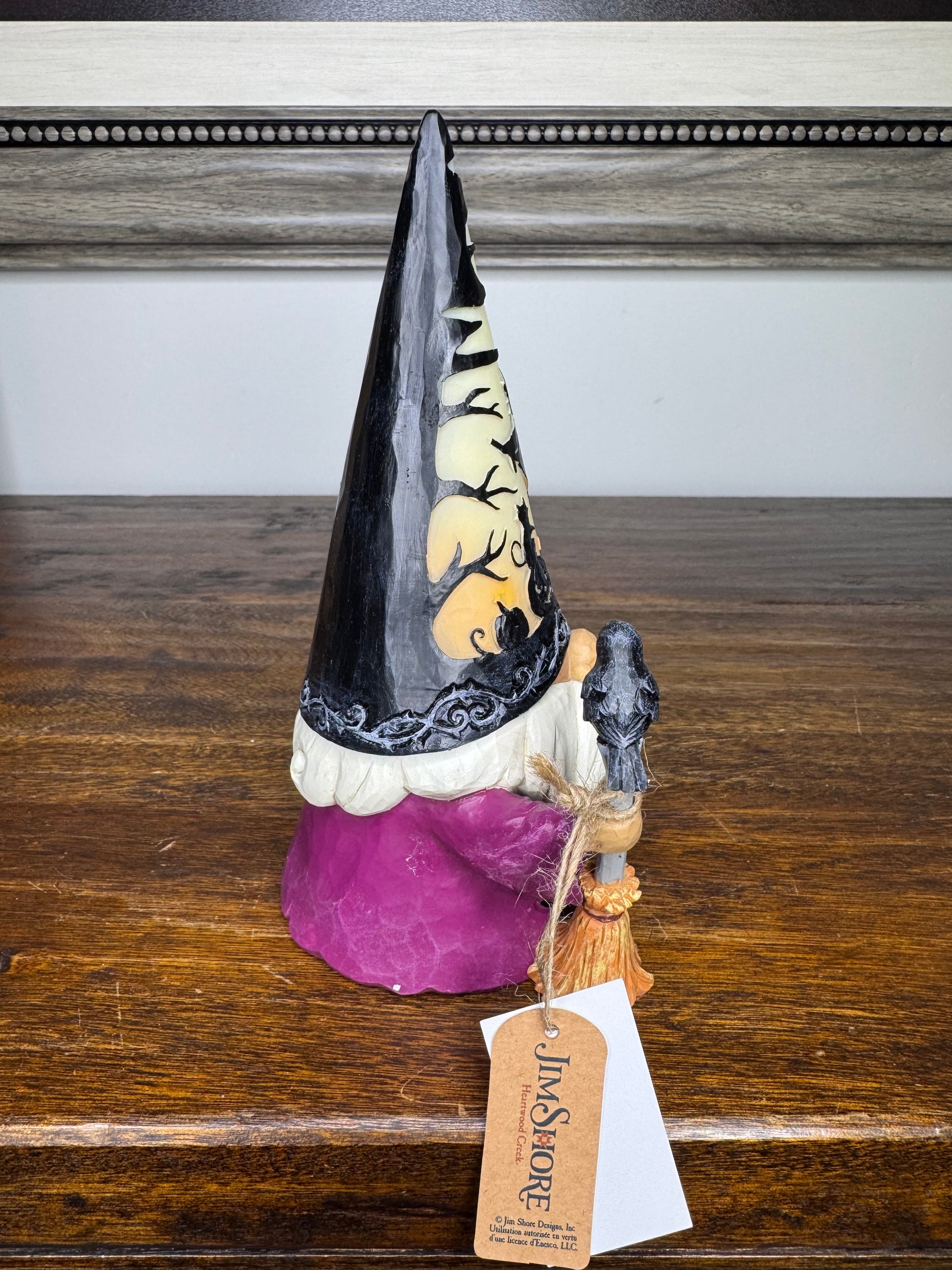 Jim Shore Heartwood Creek Wizard with LED Hat NIB